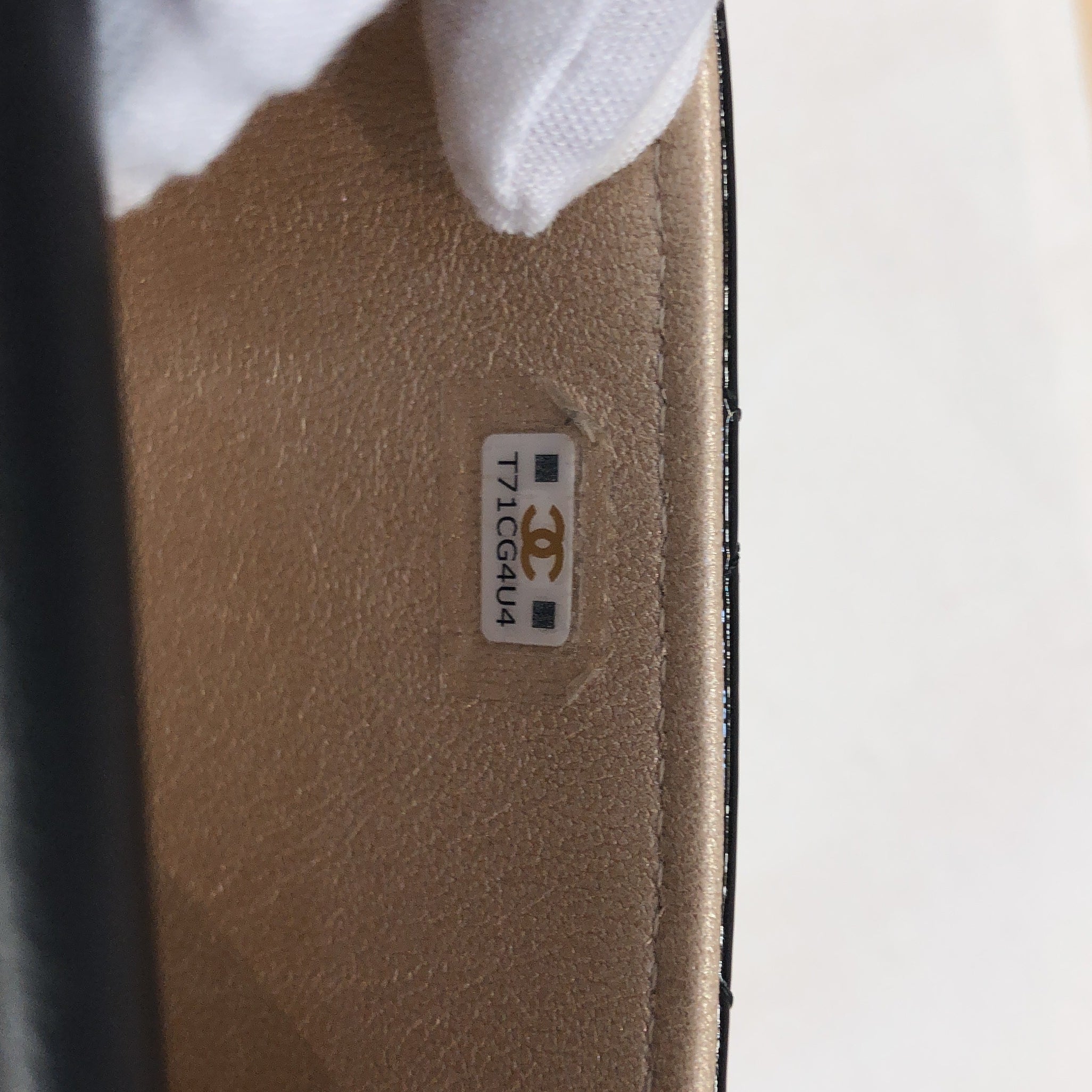 CC Frame Flap Clutch with Chain Quilted Patent