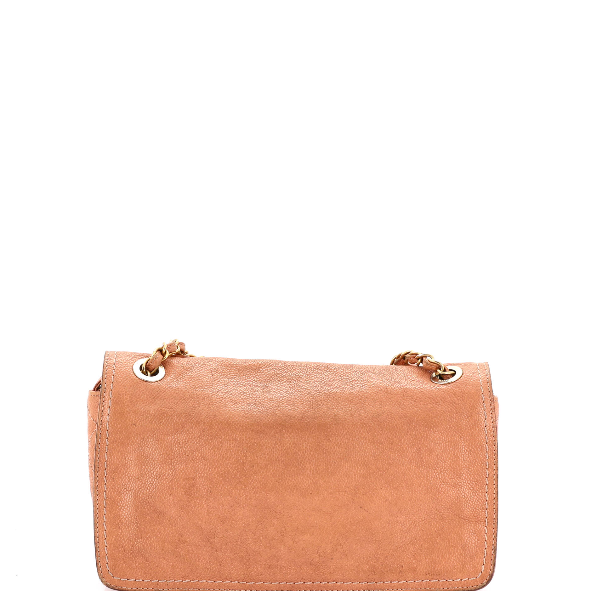 Mademoiselle Lock Flap Bag Quilted Caviar Medium