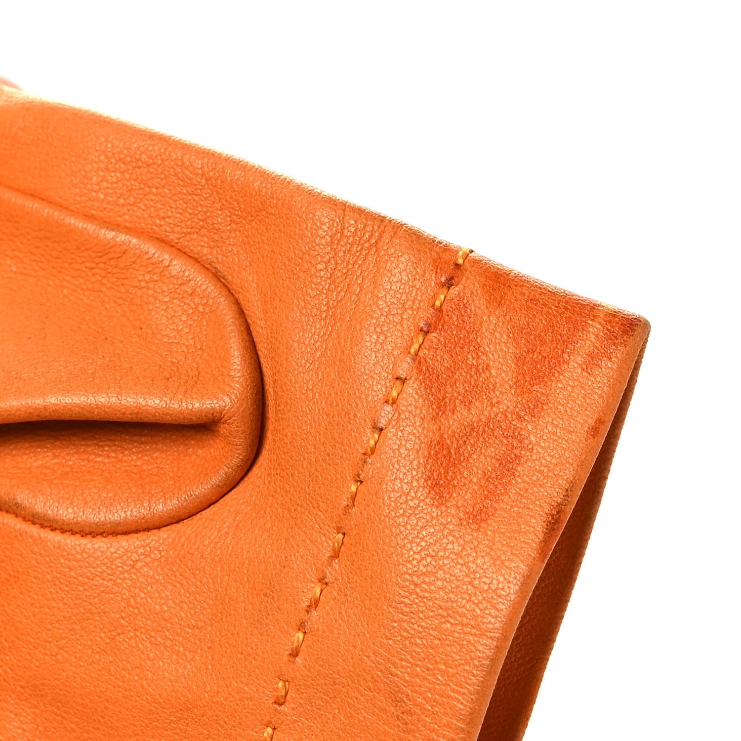 Lambskin Gloves 8 Orange