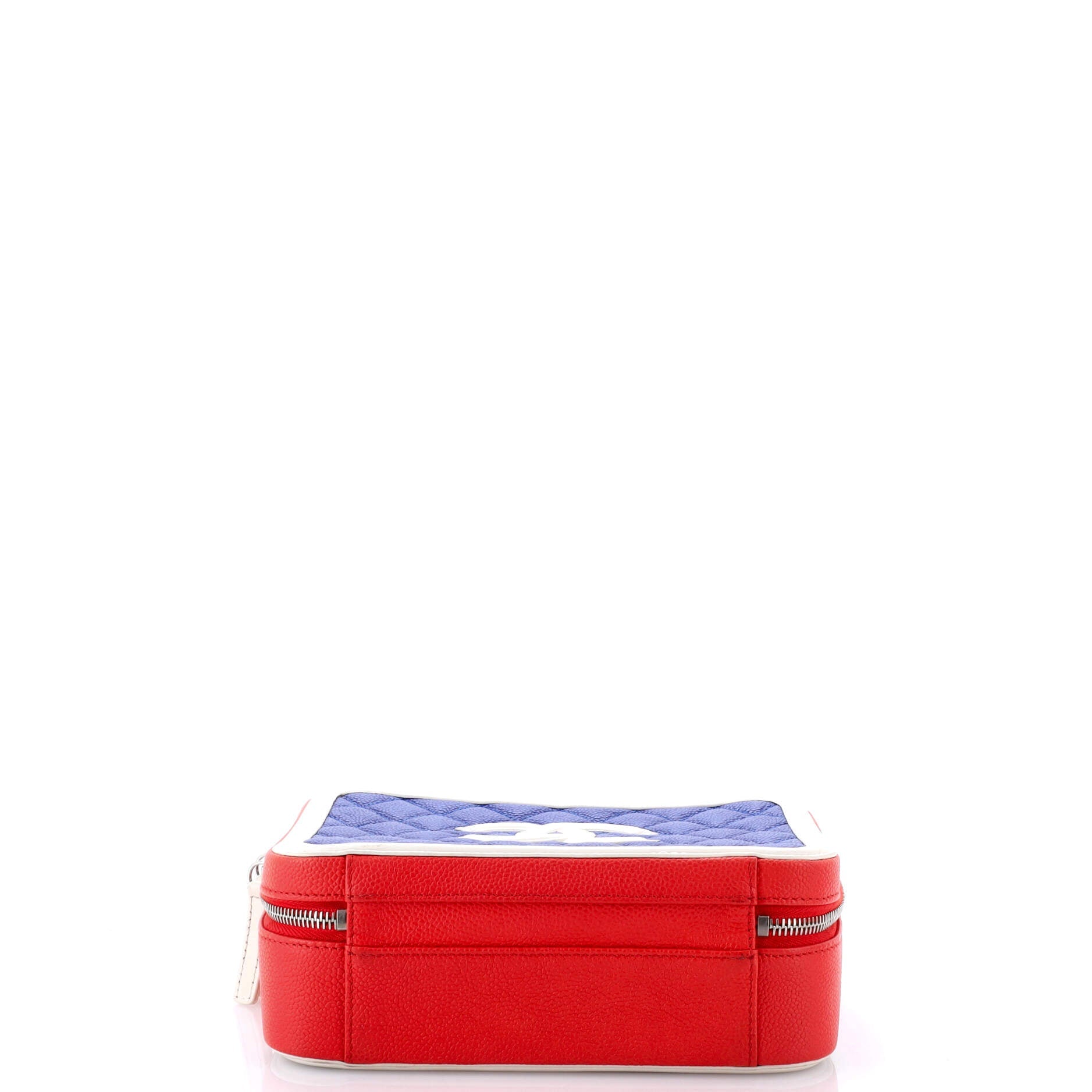 Filigree Vanity Case Quilted Caviar Medium