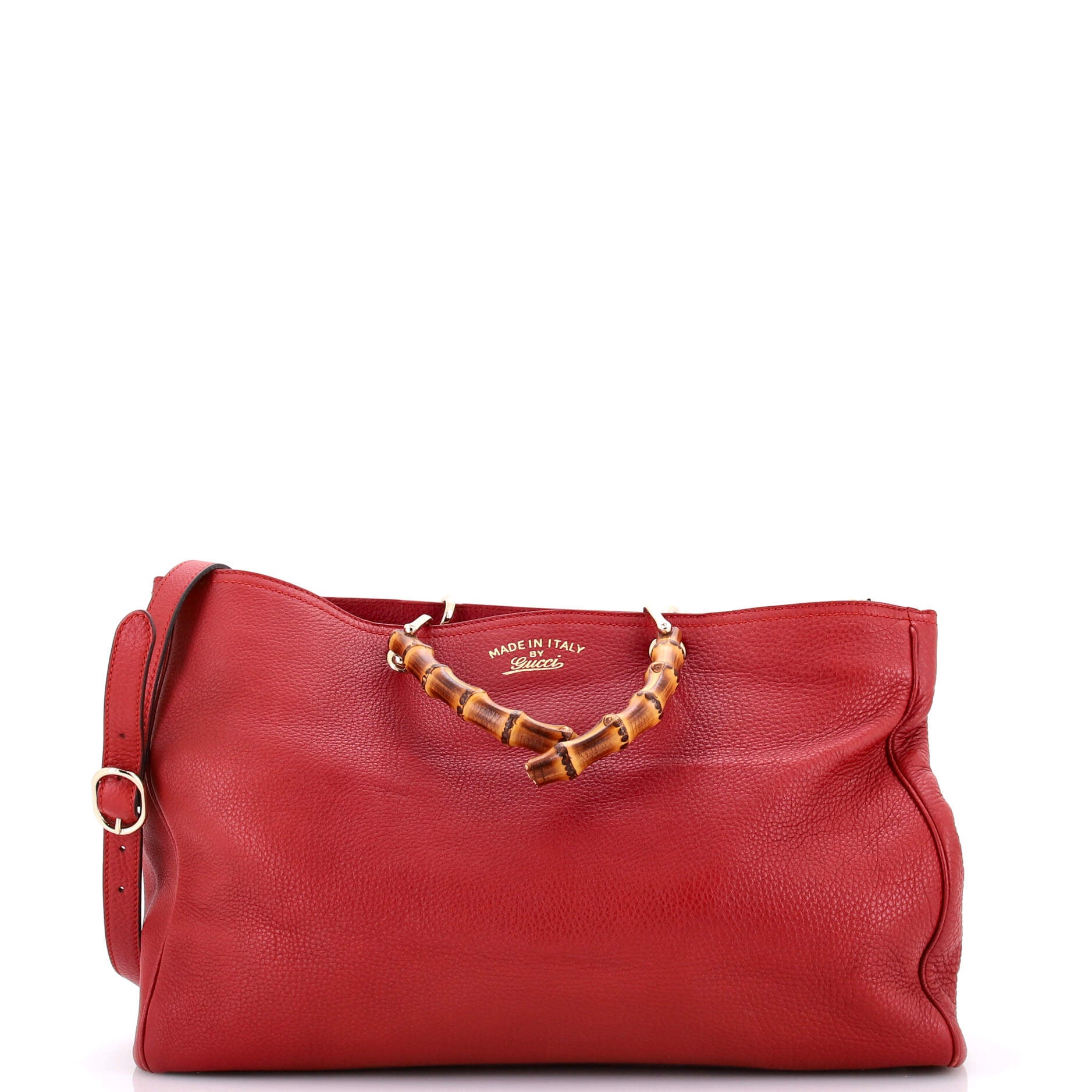 Bamboo Shopper Tote Leather Large