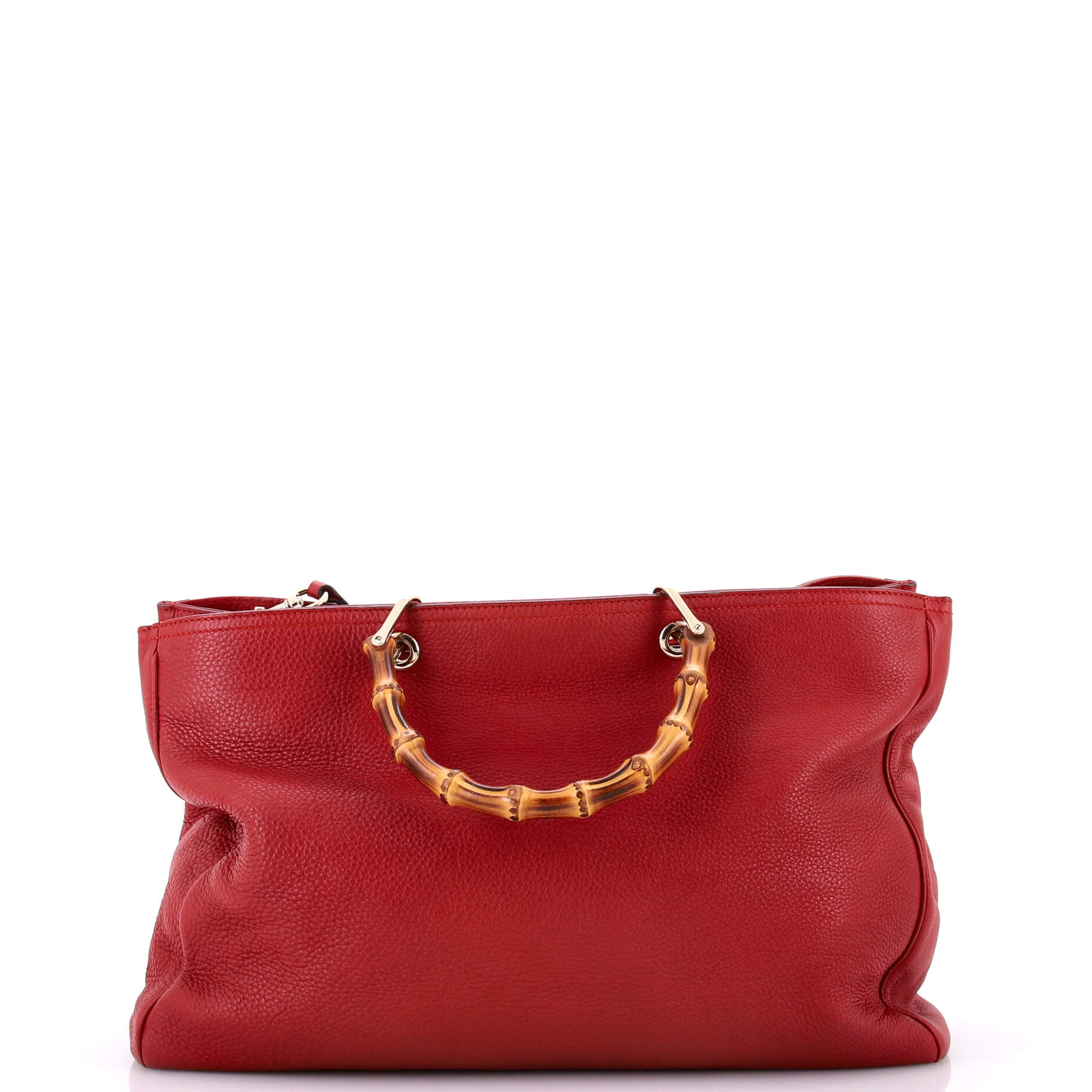 Bamboo Shopper Tote Leather Large