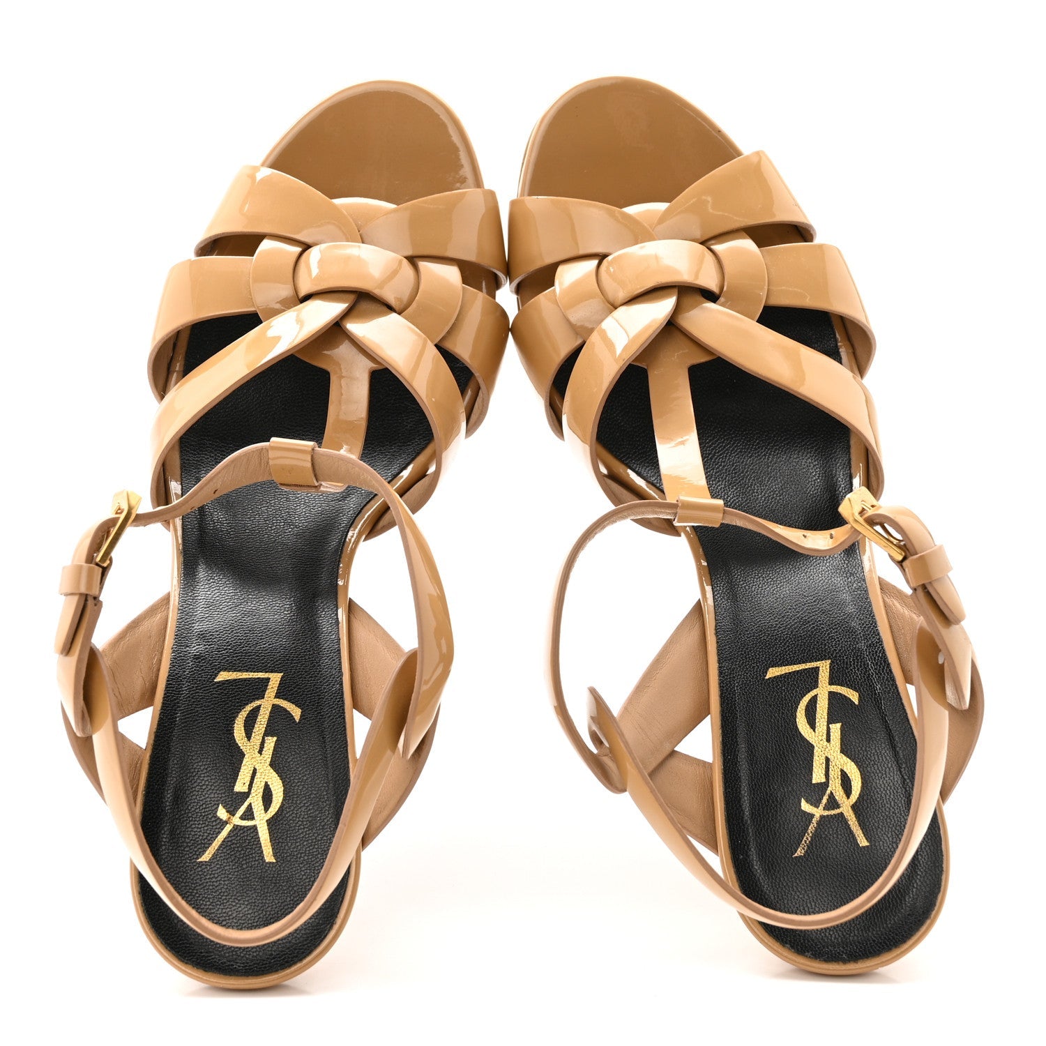 Patent Tribute 75 Platform Sandals 38 Nude Powder