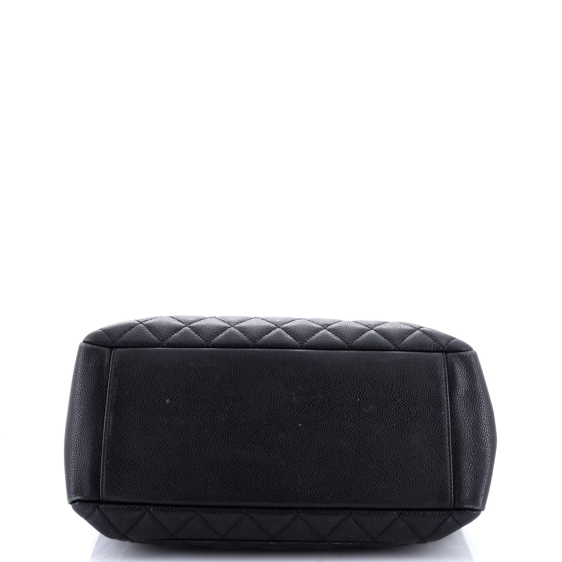 Grand Shopping Tote Quilted Caviar