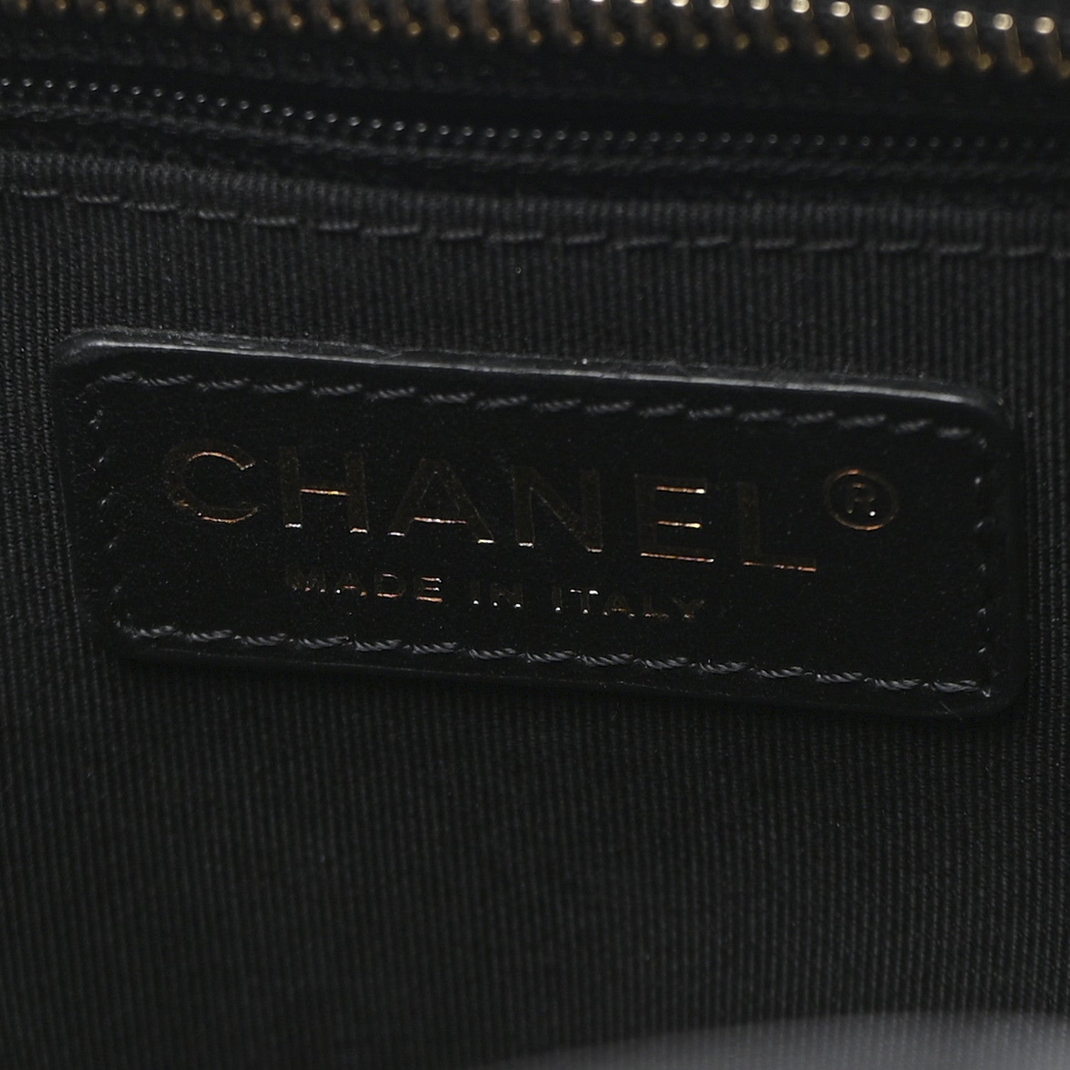 Calfskin Quilted CC Medium Vanity Case Black