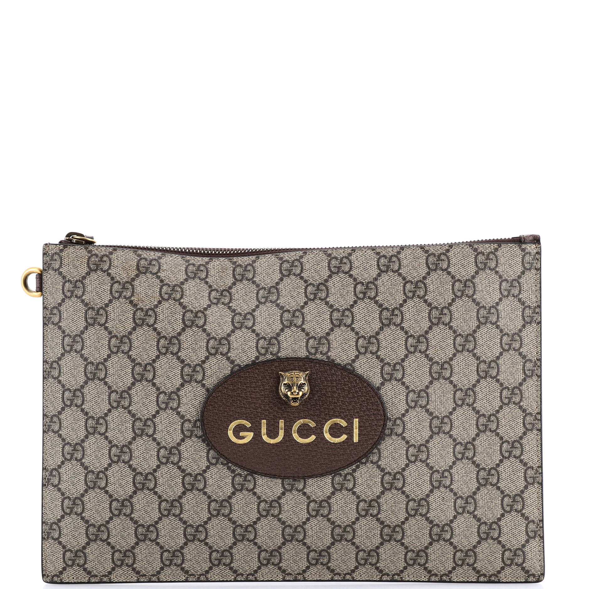 Neo Vintage Wristlet Pouch GG Coated Canvas