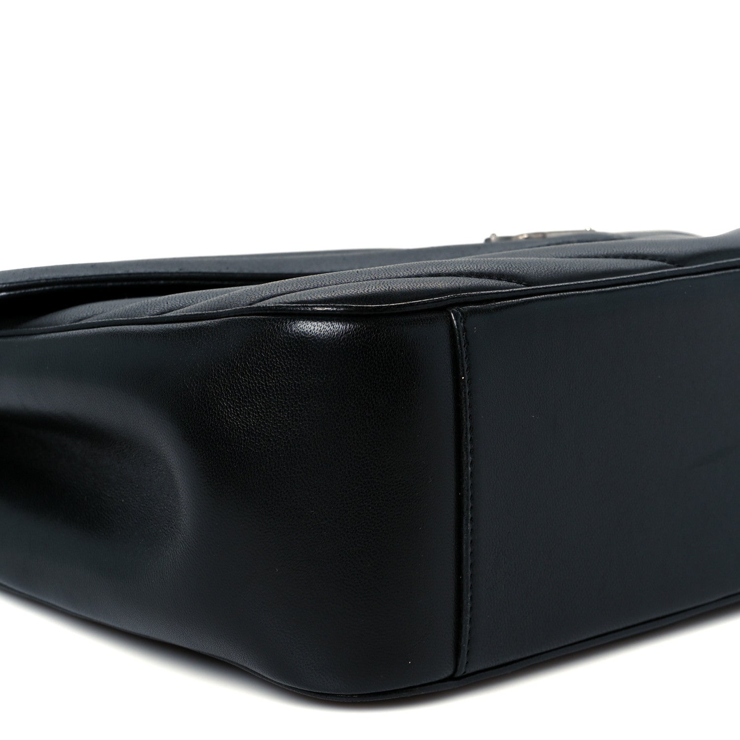 Lambskin Quilted Monogram Large LouLou Black