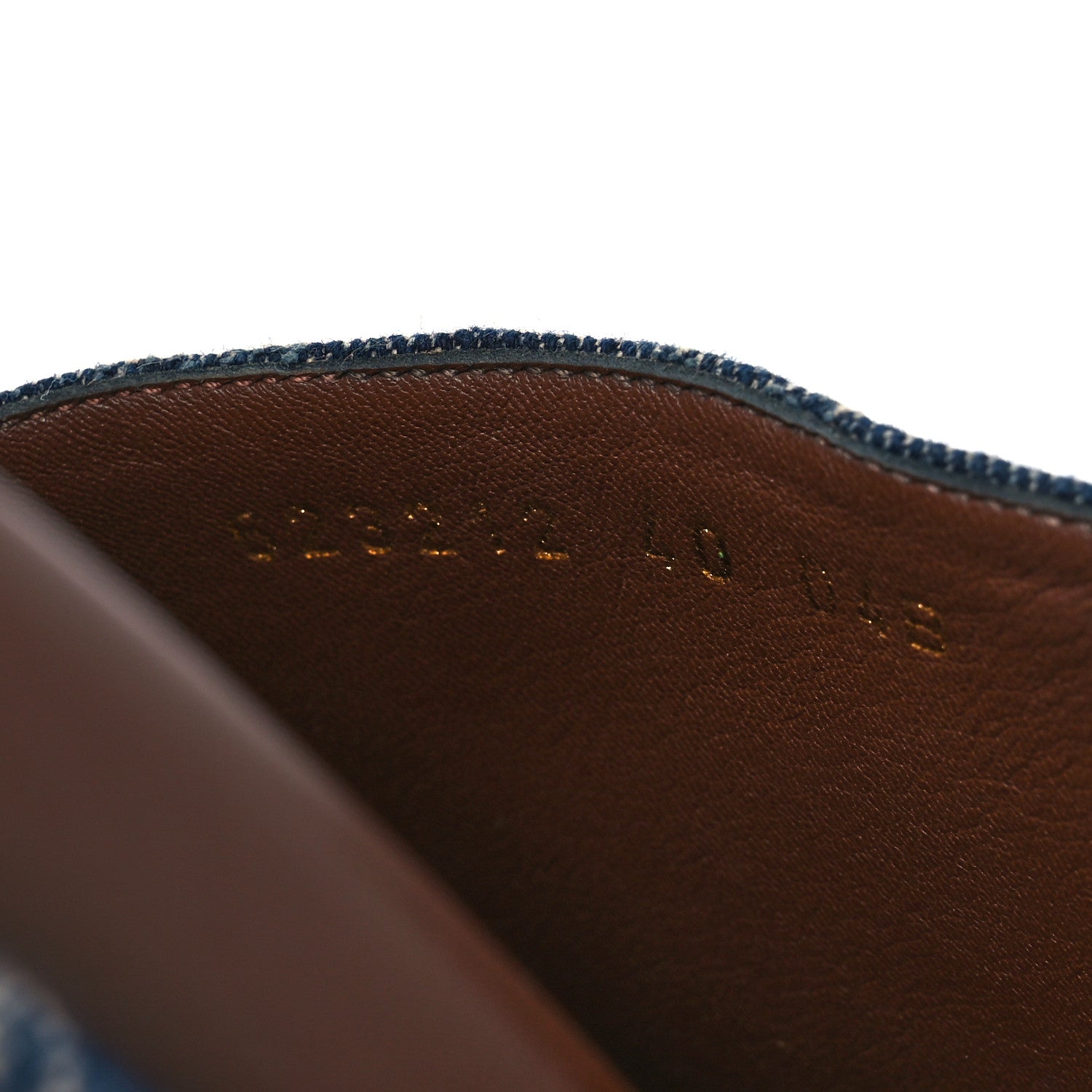 New Denim GG Monogram Angelina Platform 55mm Slide Sandals 40 Blue Tea