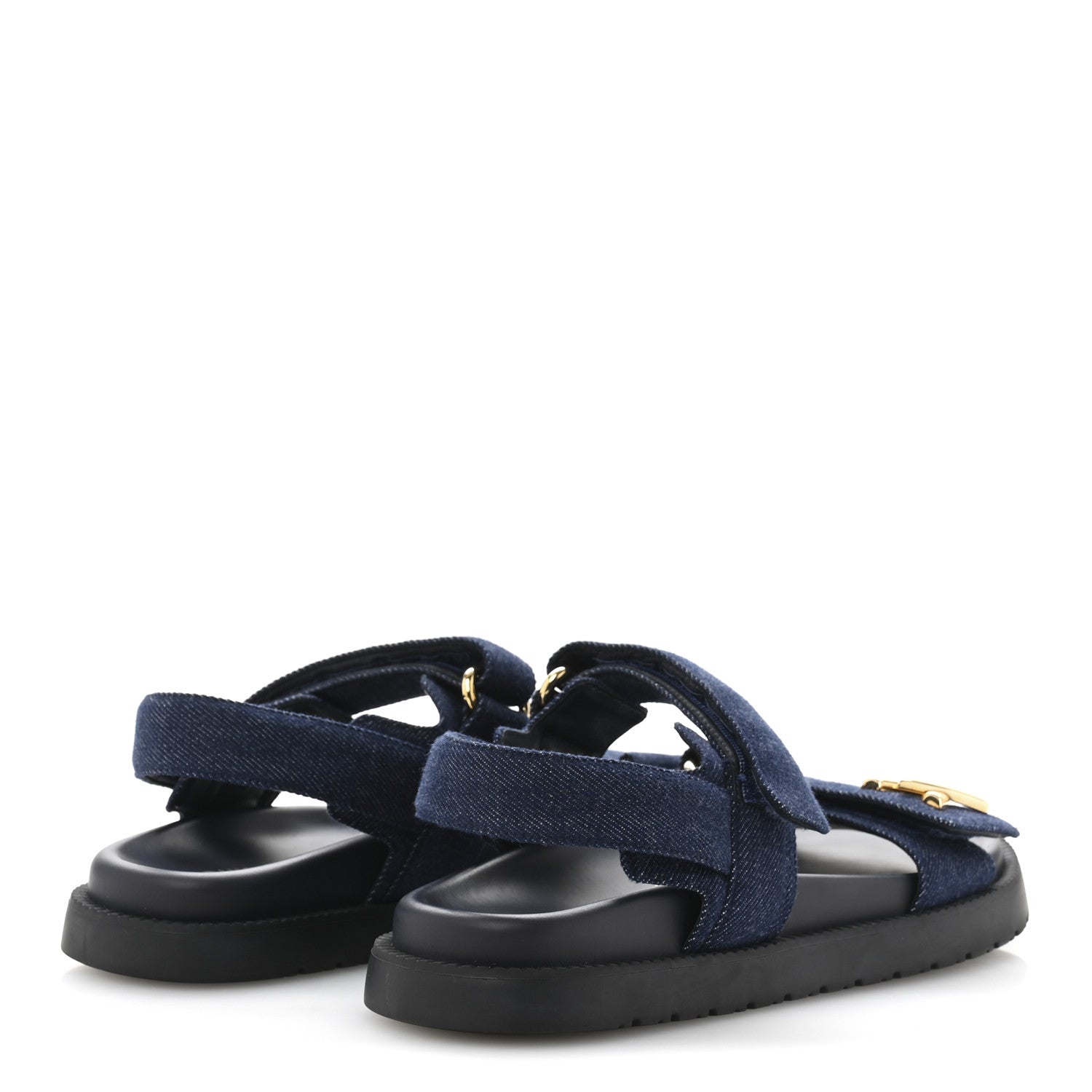 Denim Sunset Comfort Flat Sandals 37.5 Blue