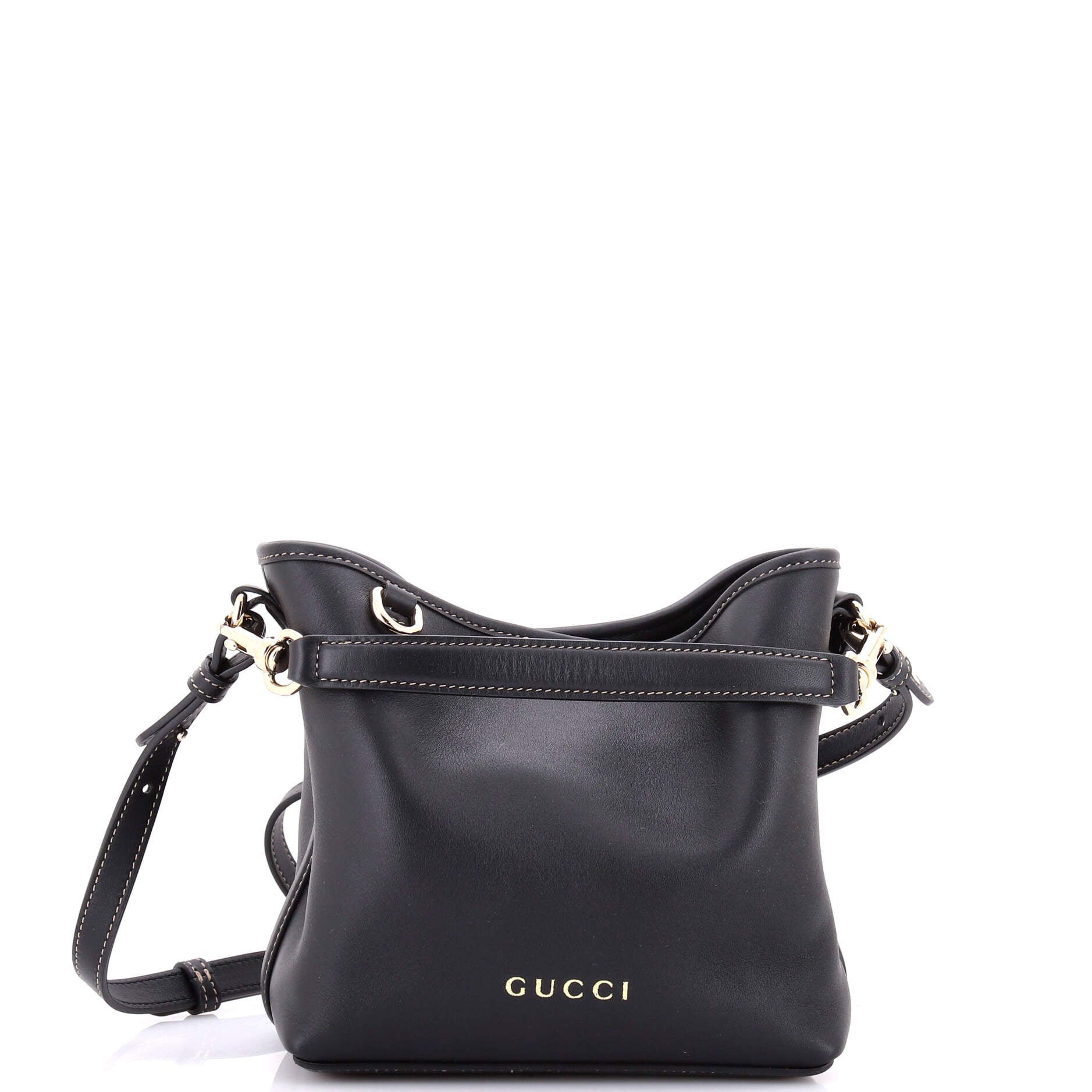 Emblem Bucket Bag Leather Small