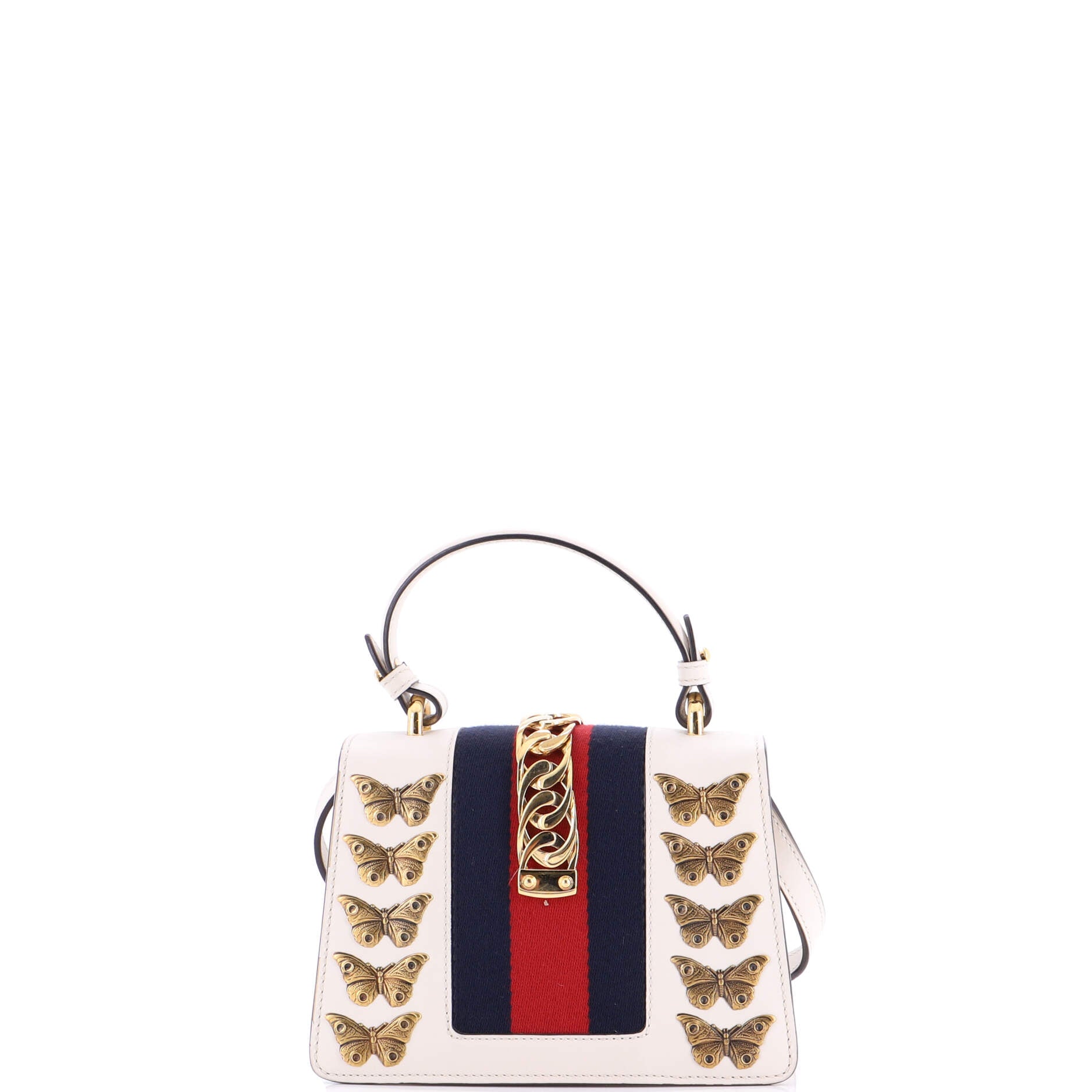 Sylvie Top Handle Bag Embellished Leather Mini