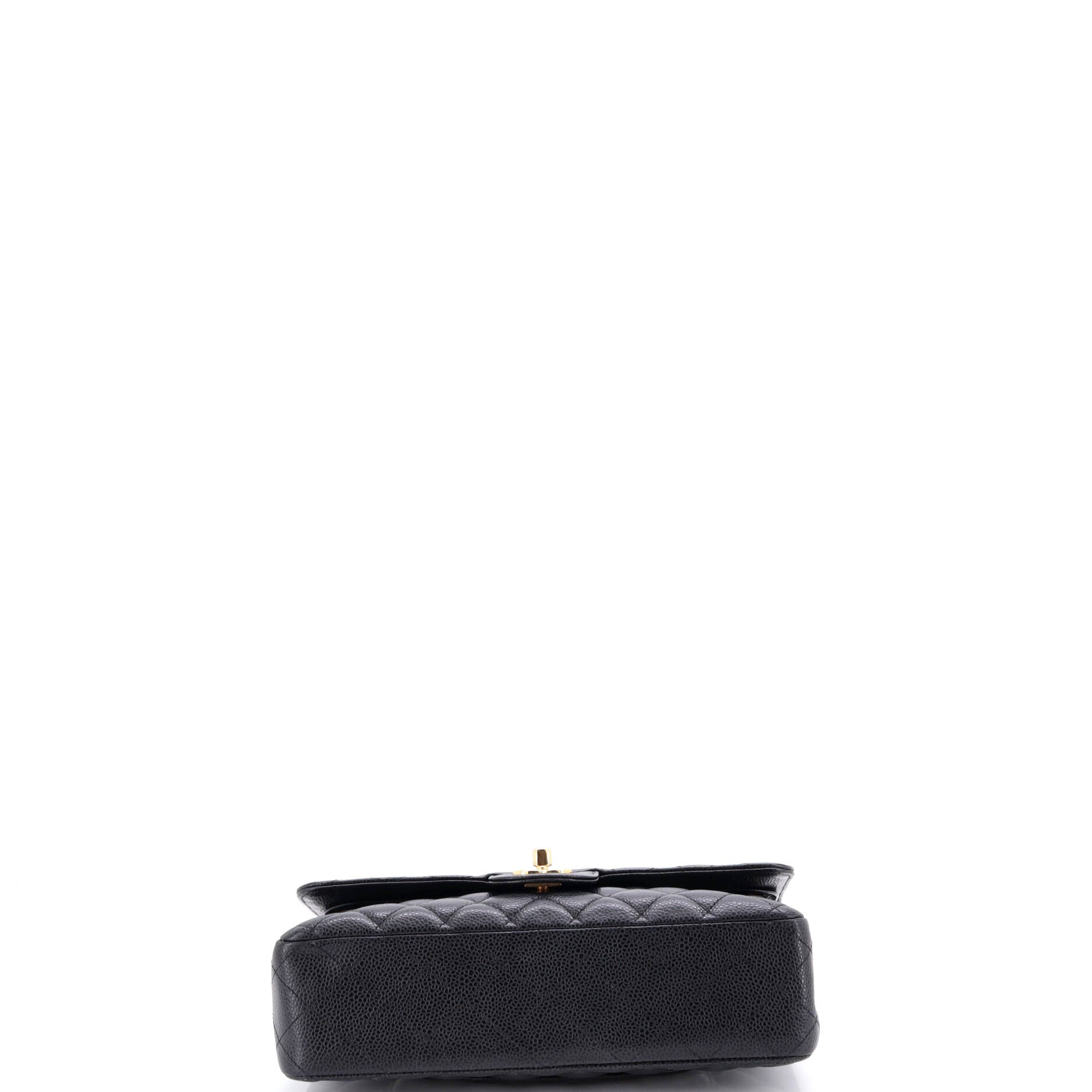 Classic Double Flap Bag Quilted Caviar Medium
