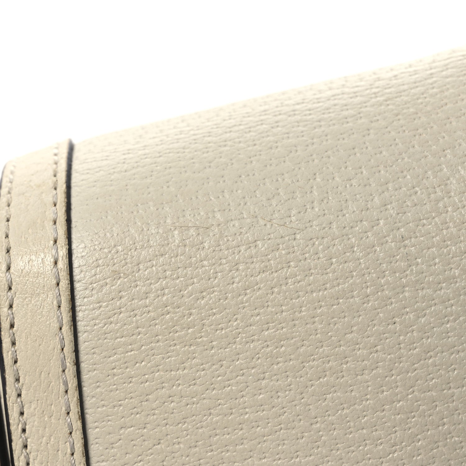 Textured Calfskin Small Ophidia Flap Messenger Bag Mystic White