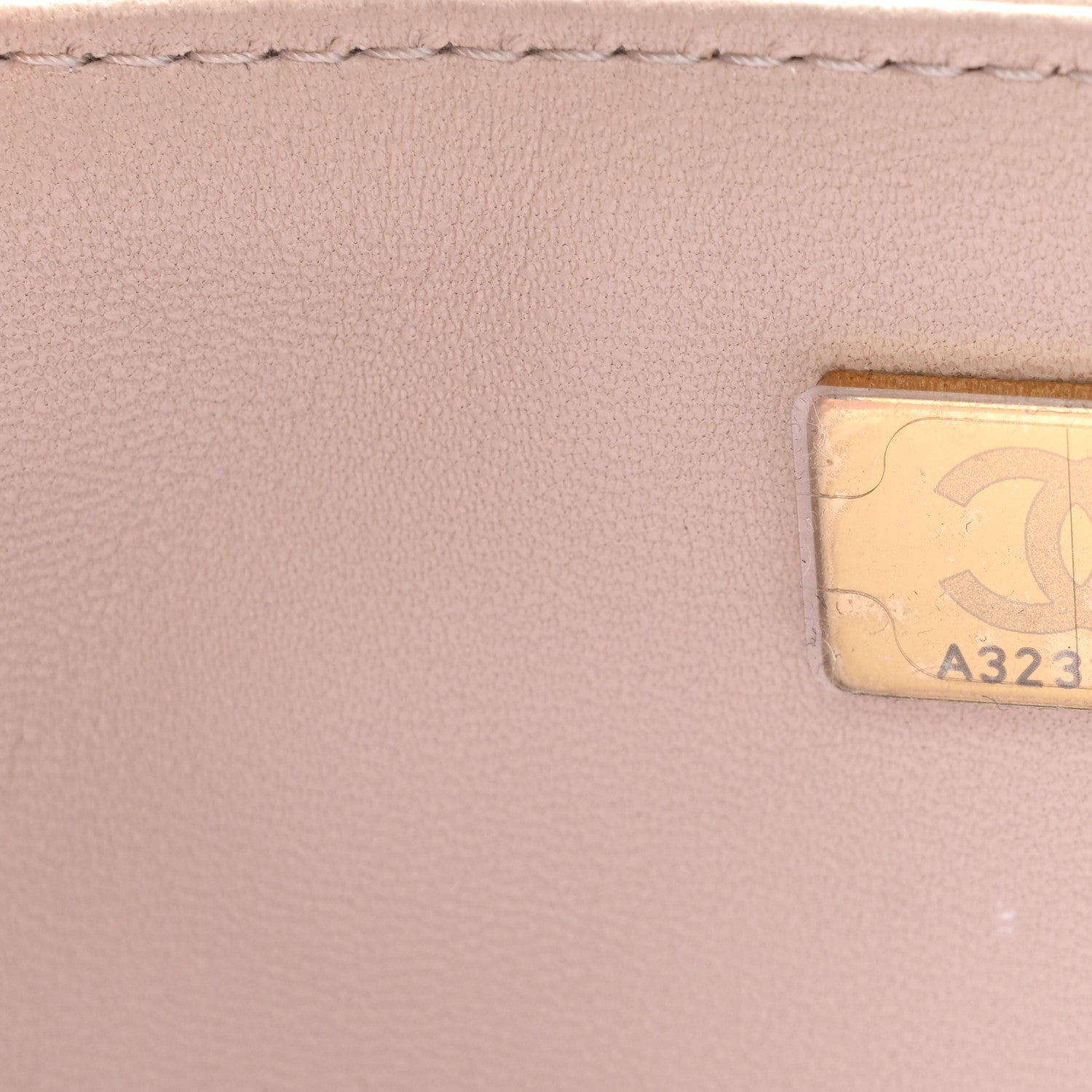 Lambskin Quilted Mini Rectangular Flap Beige