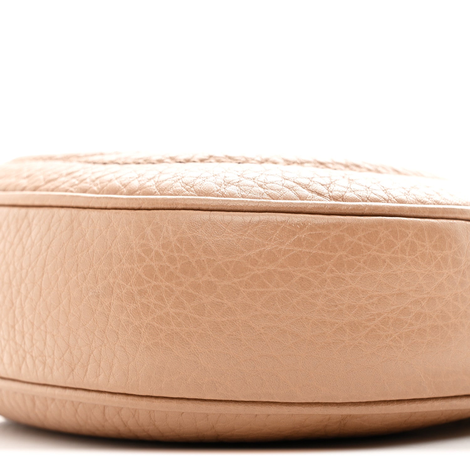Pebbled Calfskin Mini Soho Chain Bag Camelia