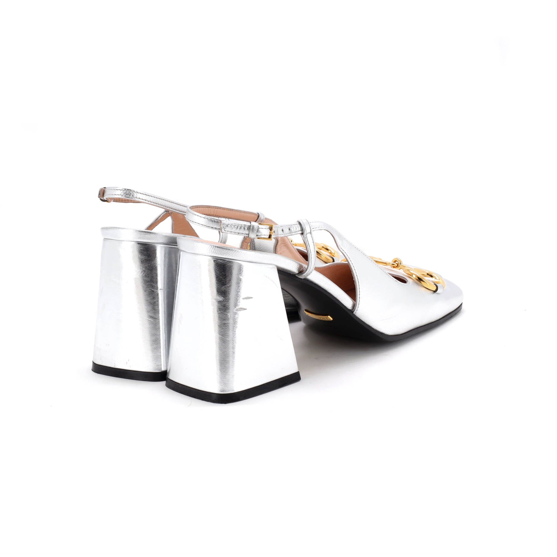 Women's Horsebit Slingback Pumps Leather