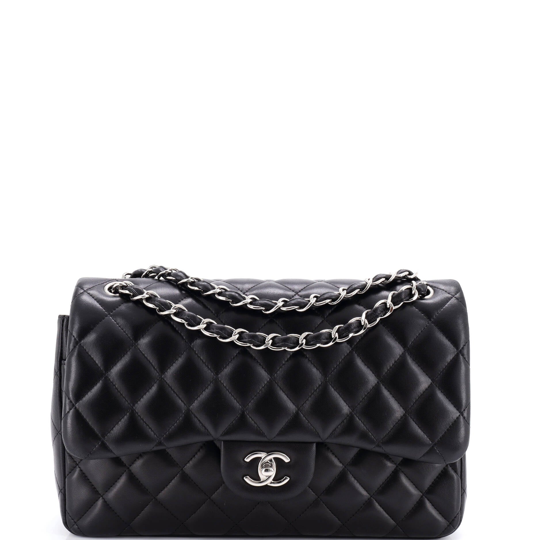 Classic Double Flap Bag Quilted Lambskin Jumbo
