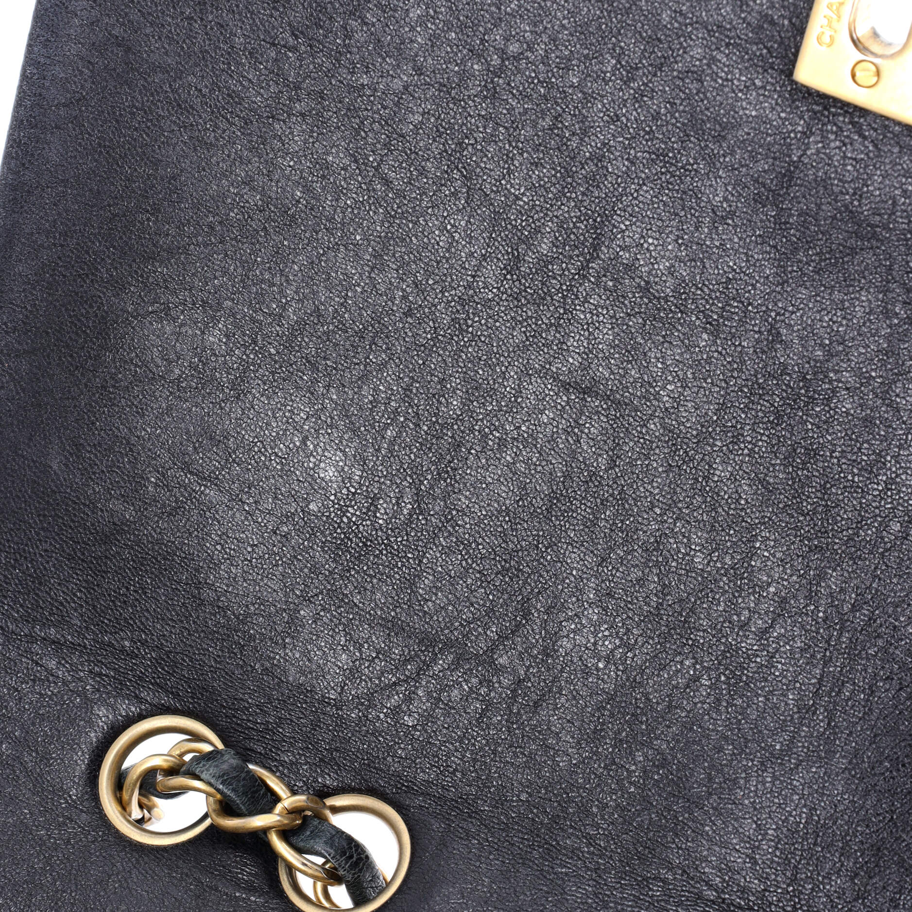 Bicolor Braided Saddle Flap Bag Quilted Lambskin Small