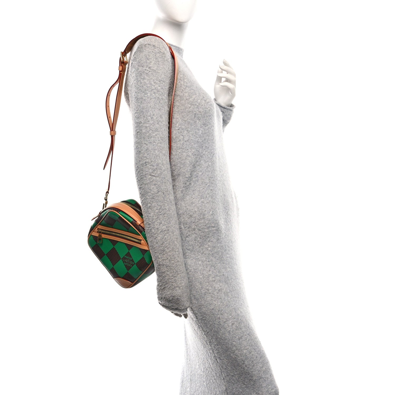 Damier Pop Chess Messenger Green