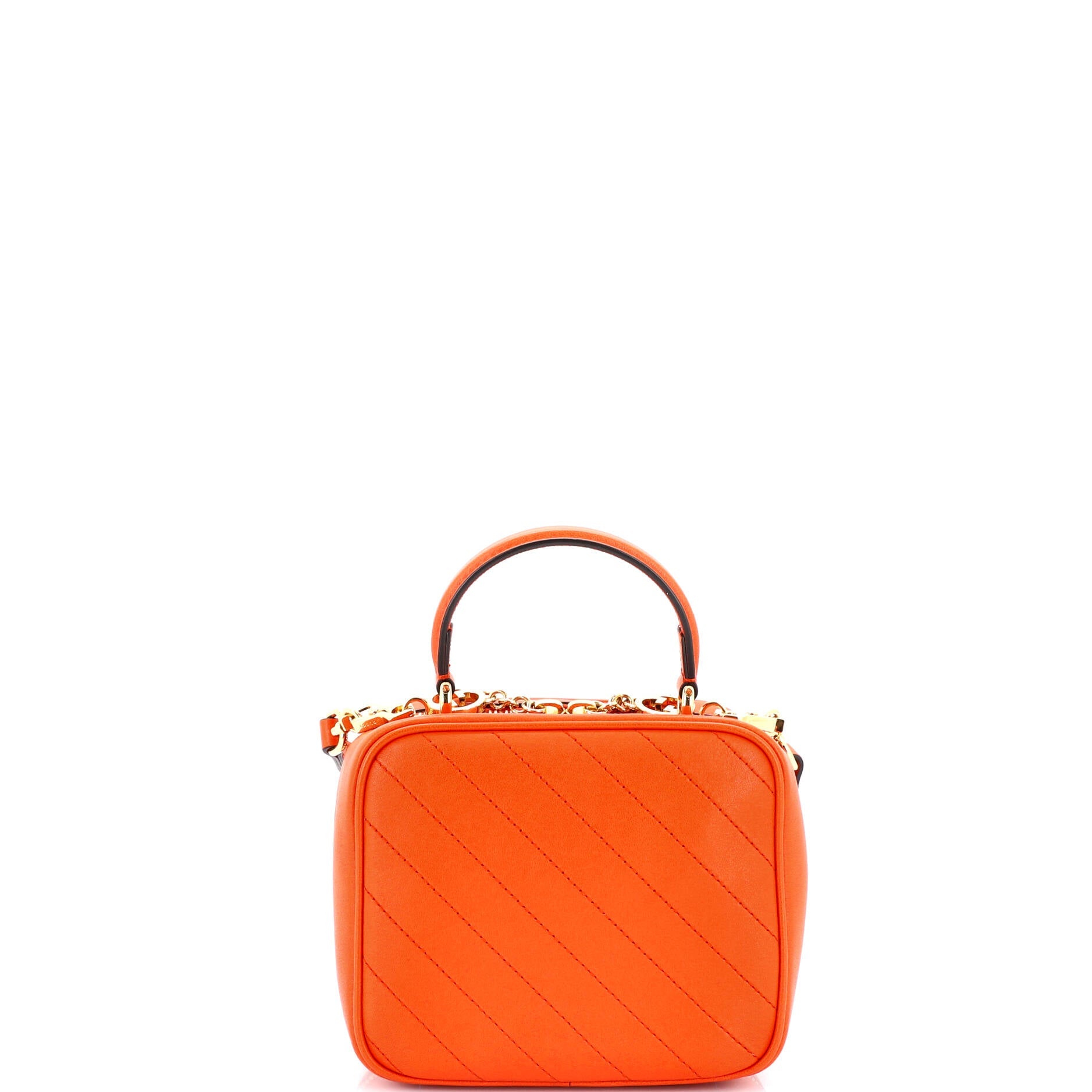 Blondie NM Top Handle Shoulder Bag Diagonal Quilted Leather