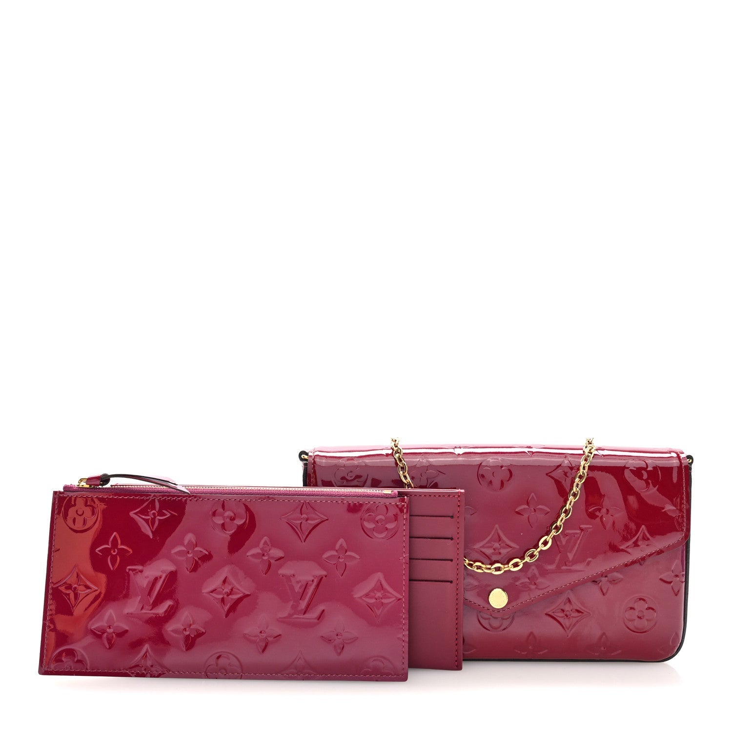Vernis Felicie Chain Wallet Magenta