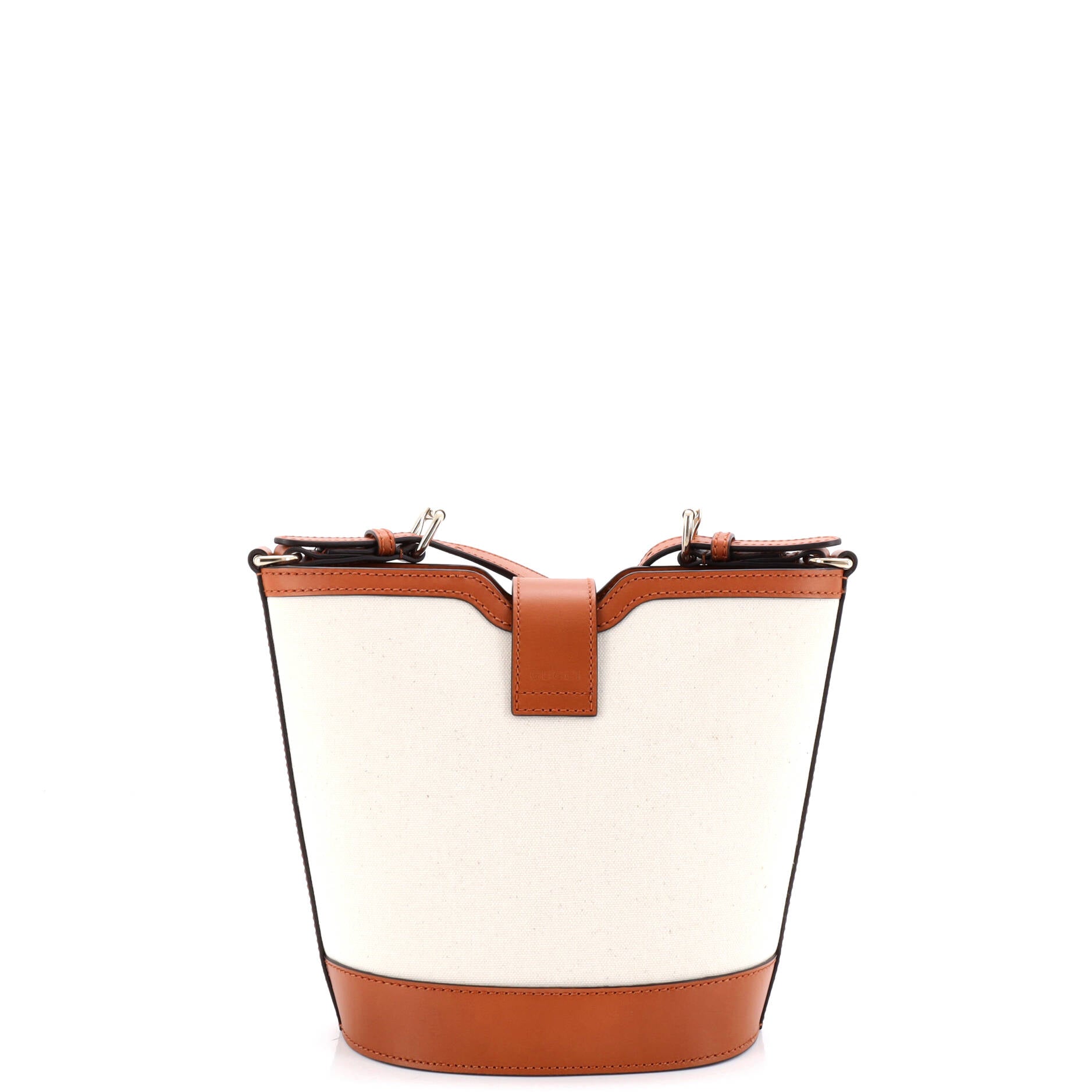 Web Ophidia Bucket Bag Canvas with Leather Mini