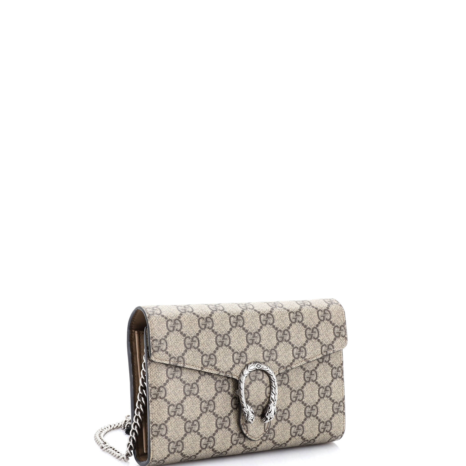Dionysus Chain Wallet GG Coated Canvas Small