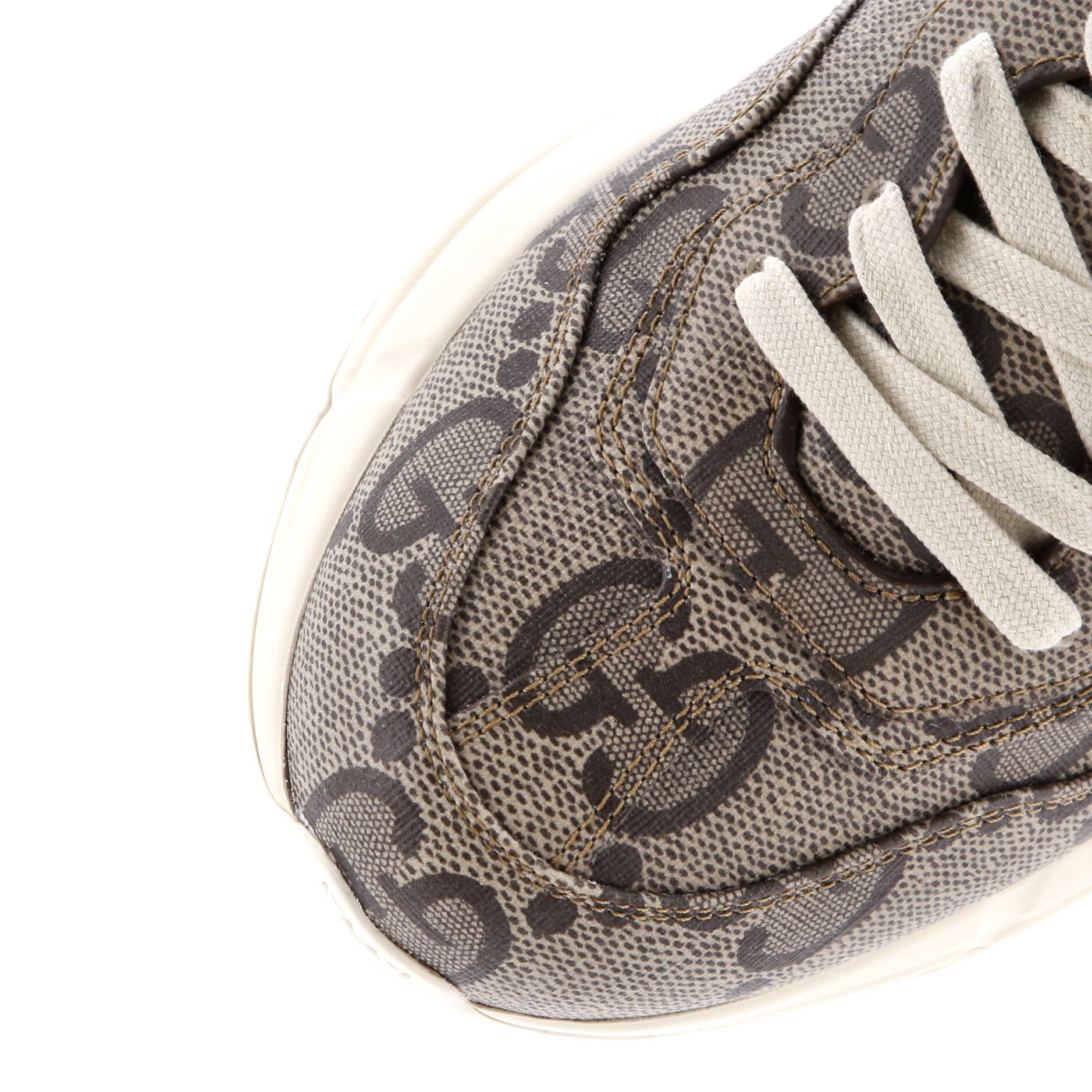 Rhyton Sneakers Jumbo GG Coated Canvas