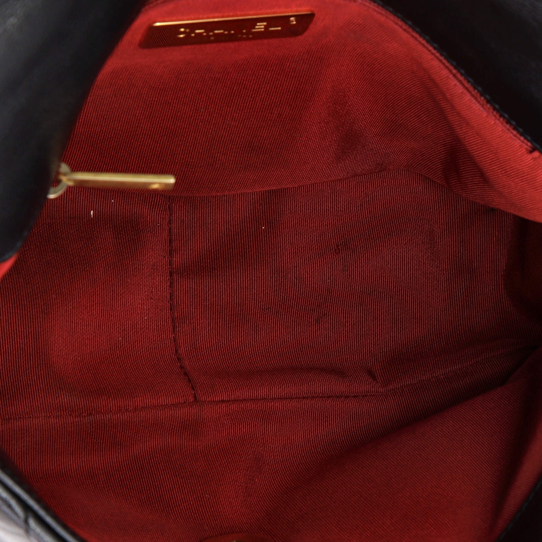 19 Flap Bag Quilted Leather Medium