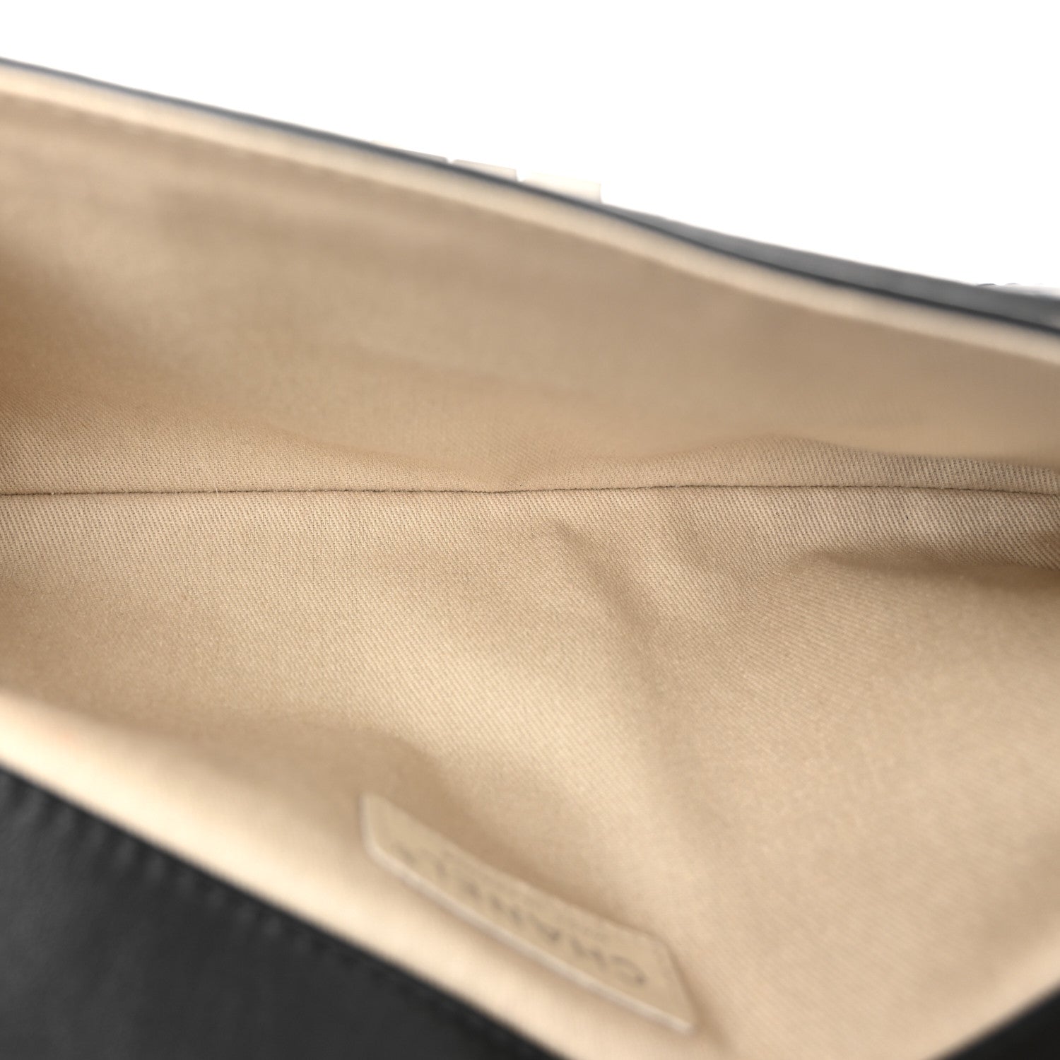 Calfskin Square Stitched Mademoiselle Shoulder Bag Black
