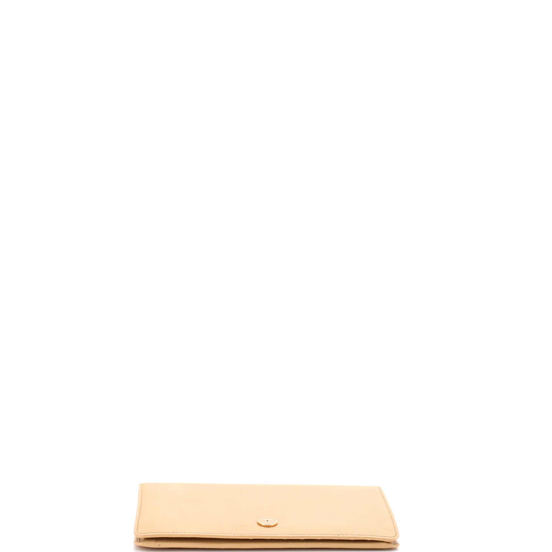 CC Button Bi-Fold Wallet Leather Long