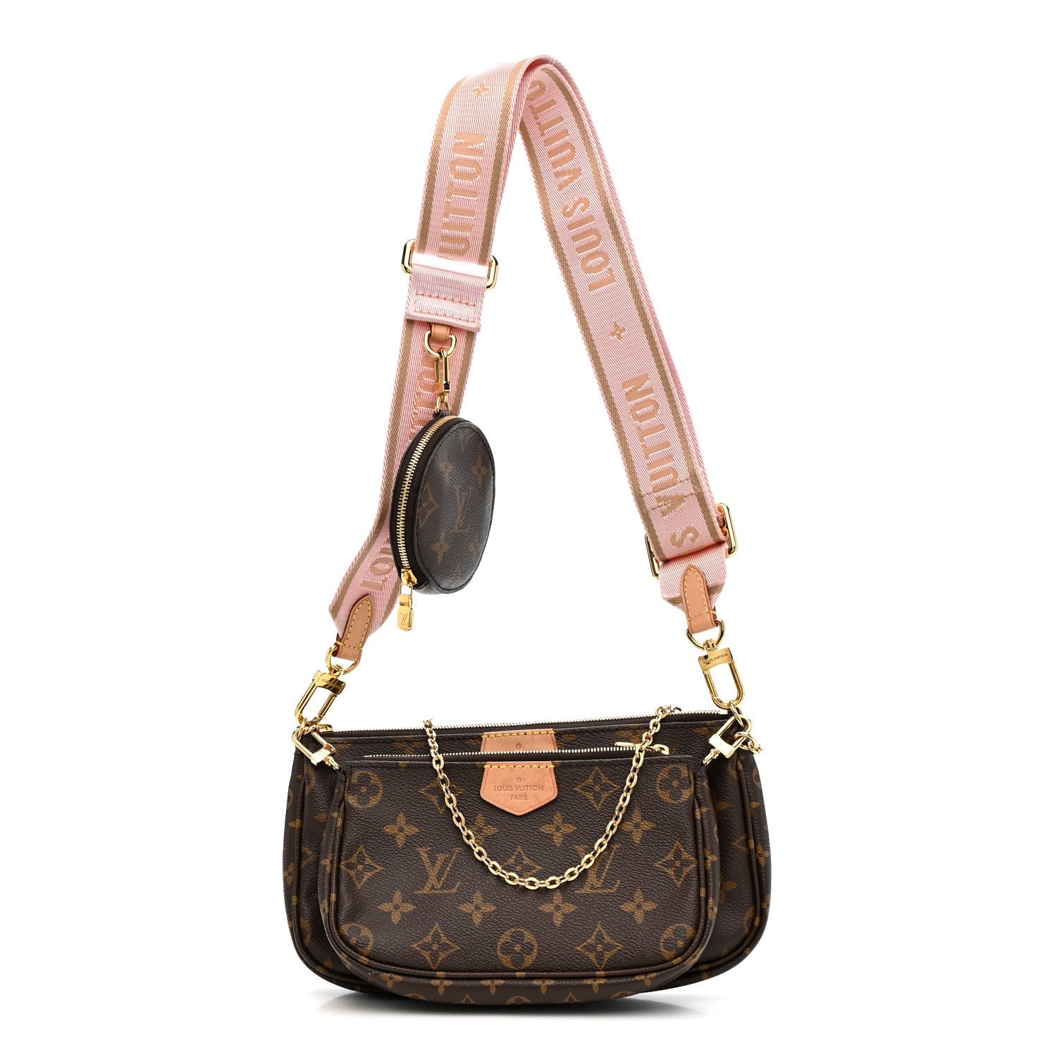 Monogram Multi Pochette Accessories Rose Clair