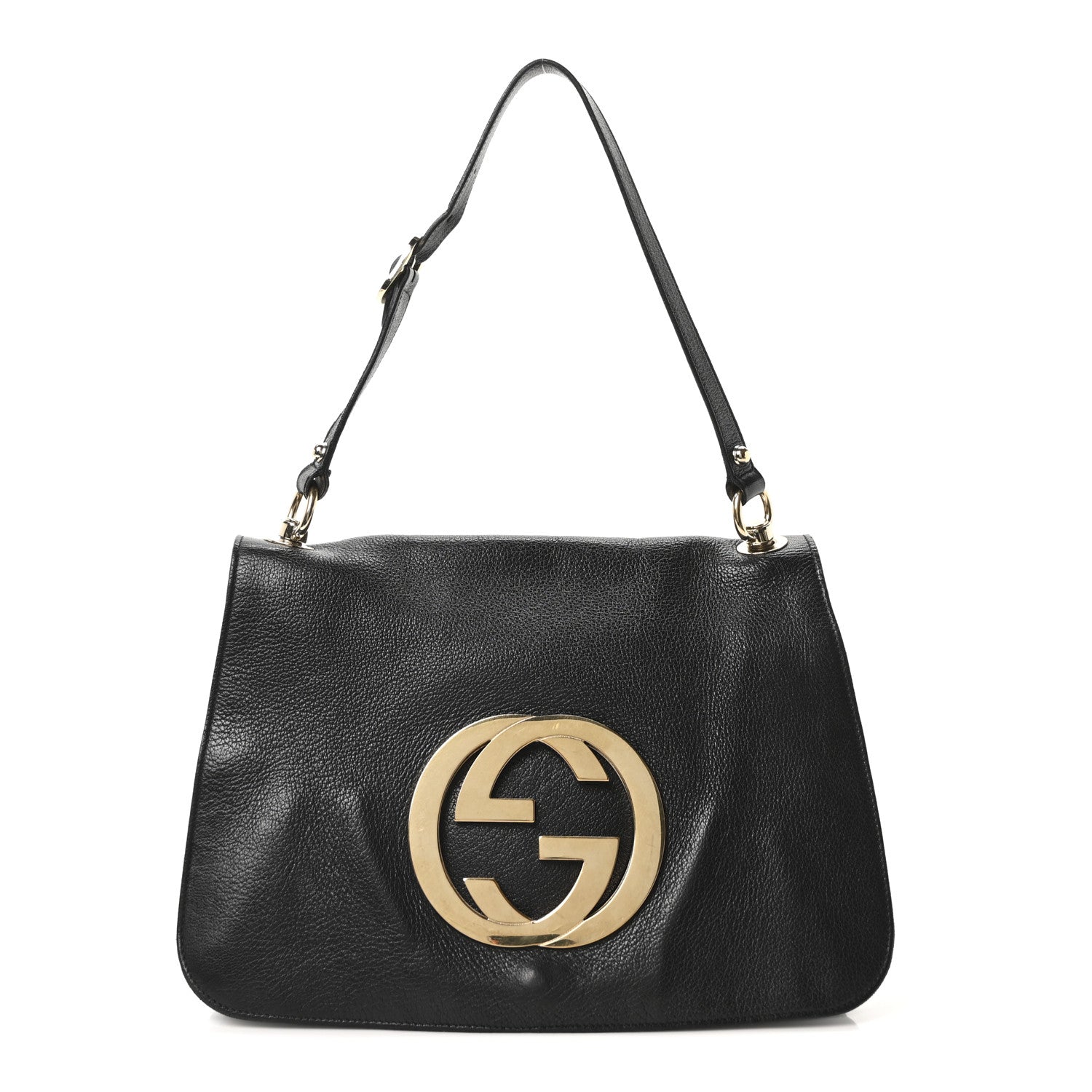 Calfskin Blondie Shoulder Flap Black