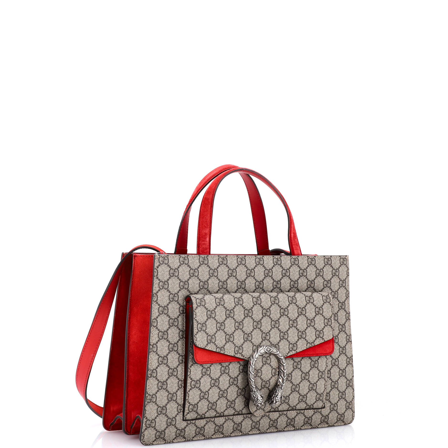 Dionysus Convertible Tote GG Coated Canvas Medium