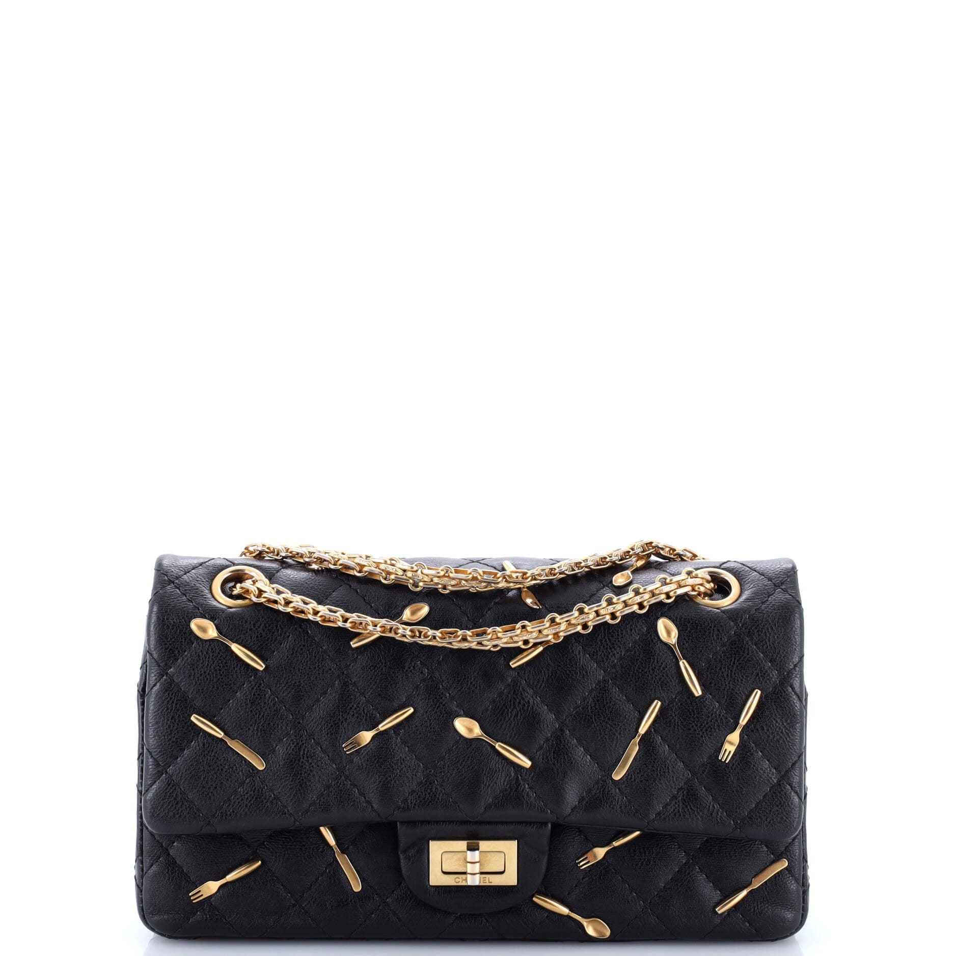 Brasserie Charms Reissue 2.55 Flap Bag Quilted Calfskin 225