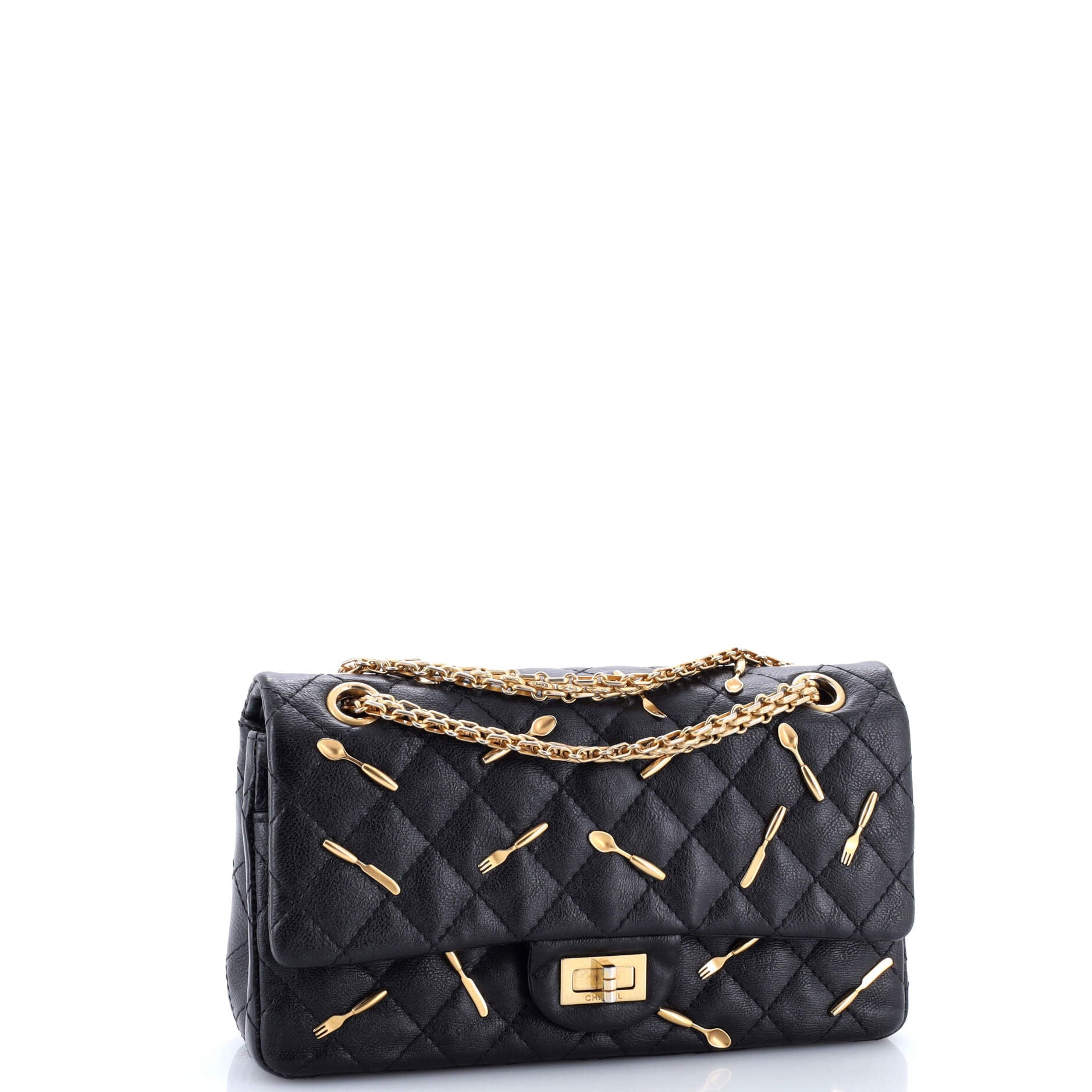 Brasserie Charms Reissue 2.55 Flap Bag Quilted Calfskin 225