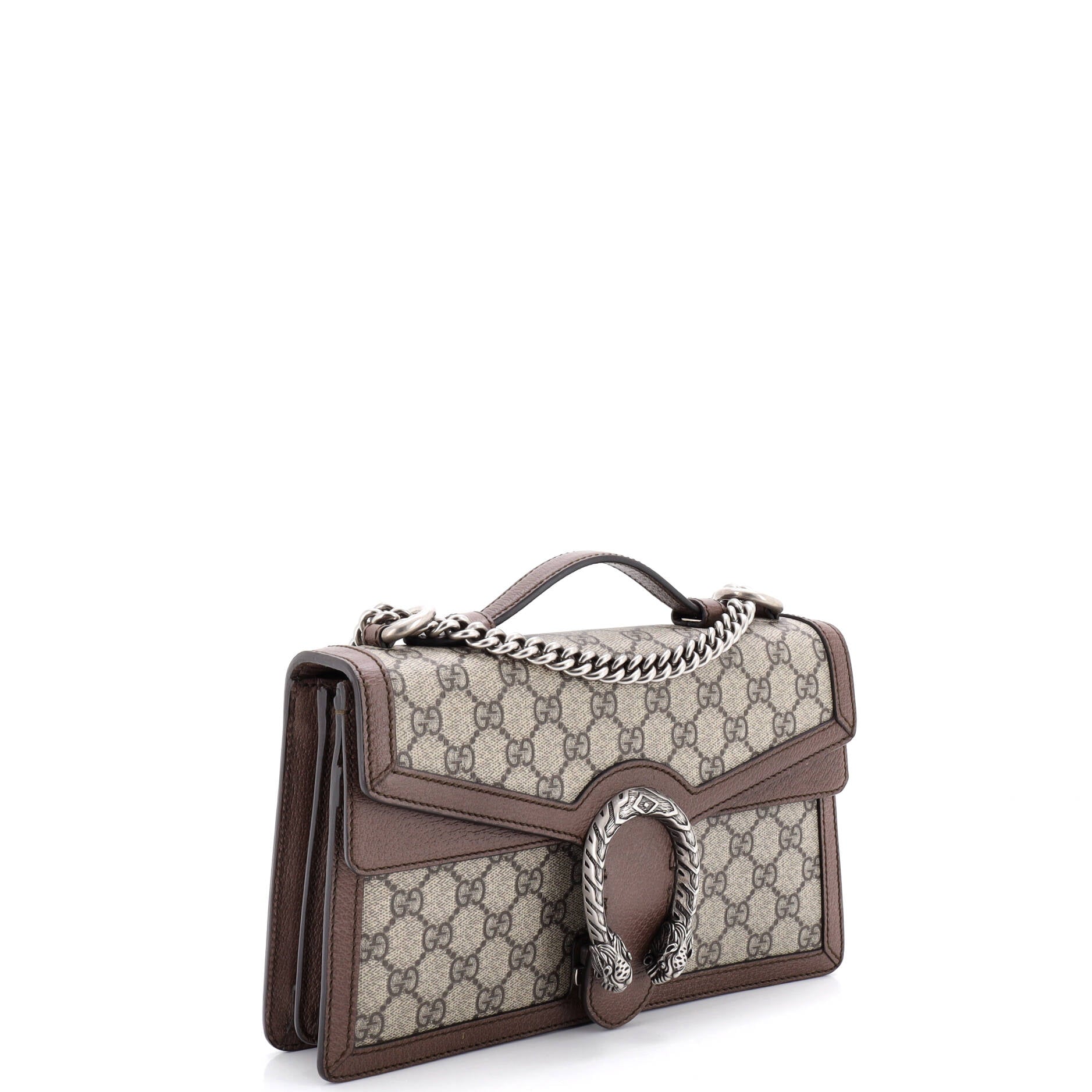 Dionysus Top Handle Chain Bag GG Coated Canvas Small