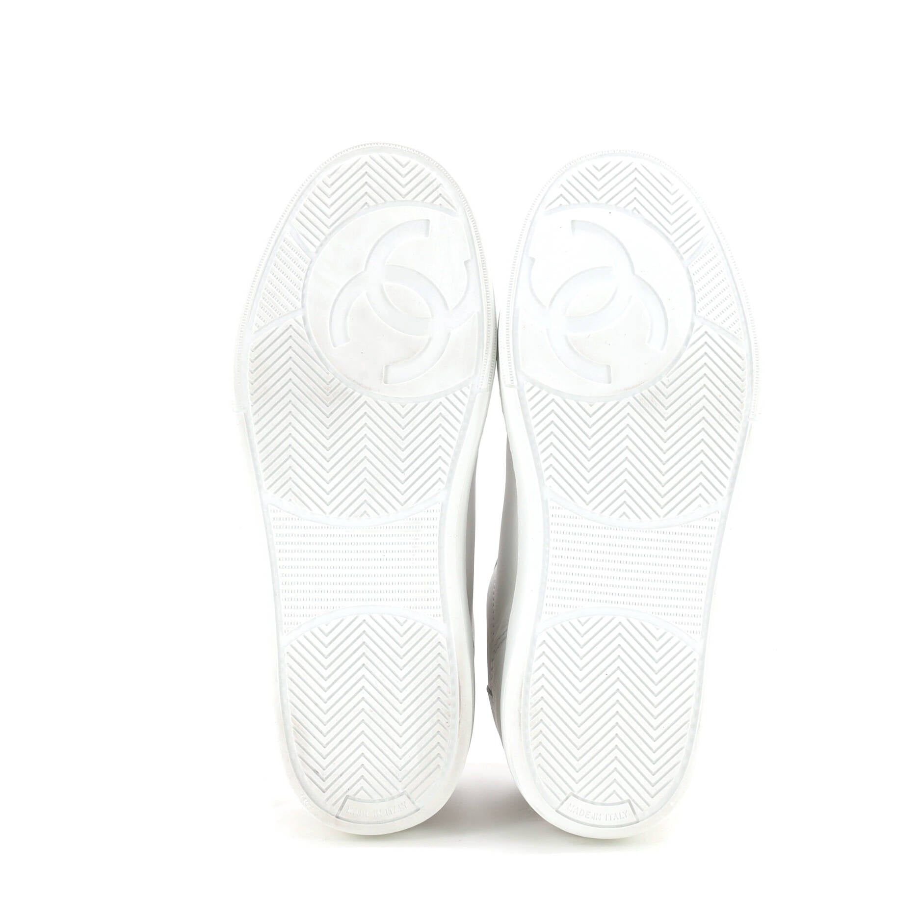 Women's CC Logo Low-Top Sneakers Leather