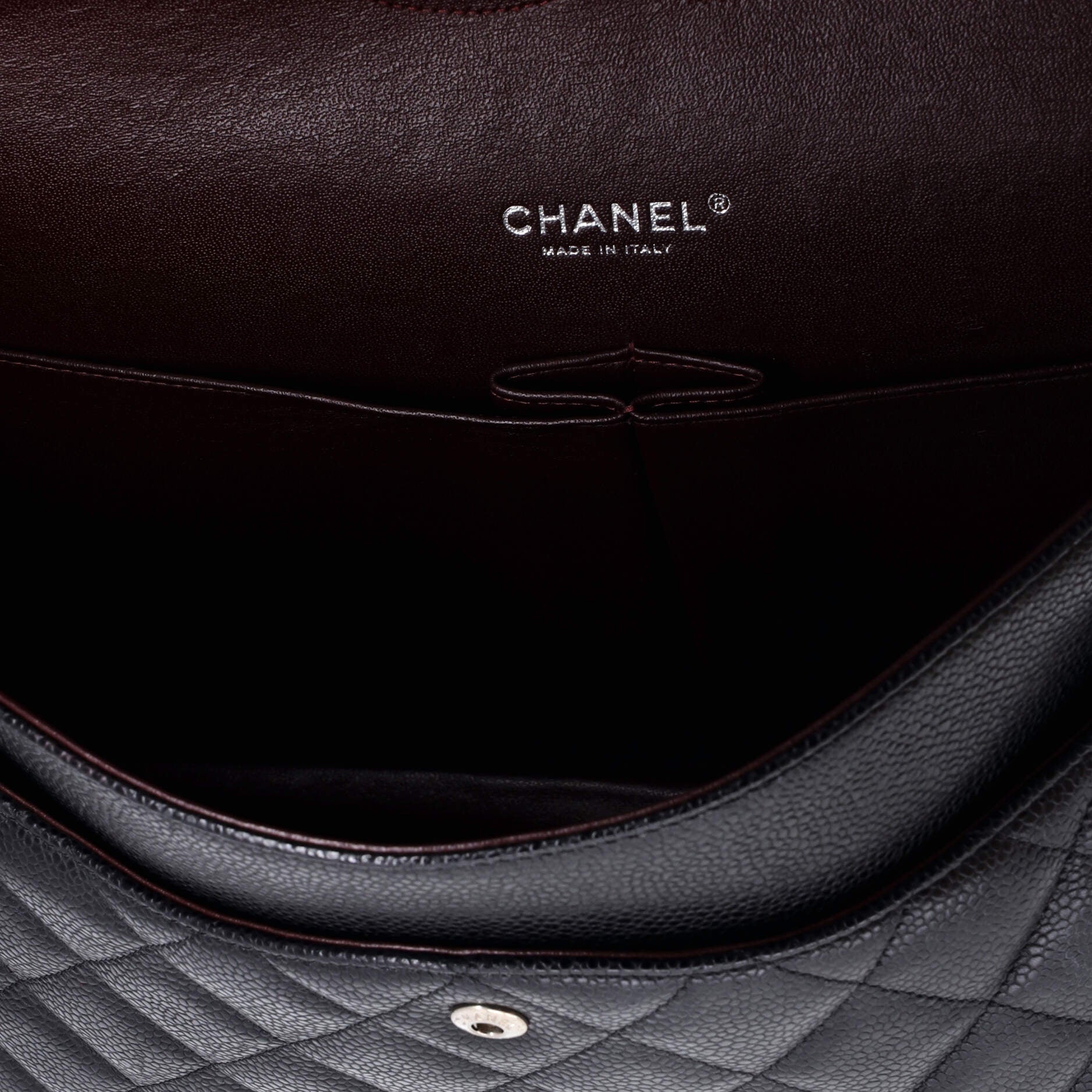 Classic Double Flap Bag Quilted Caviar Maxi