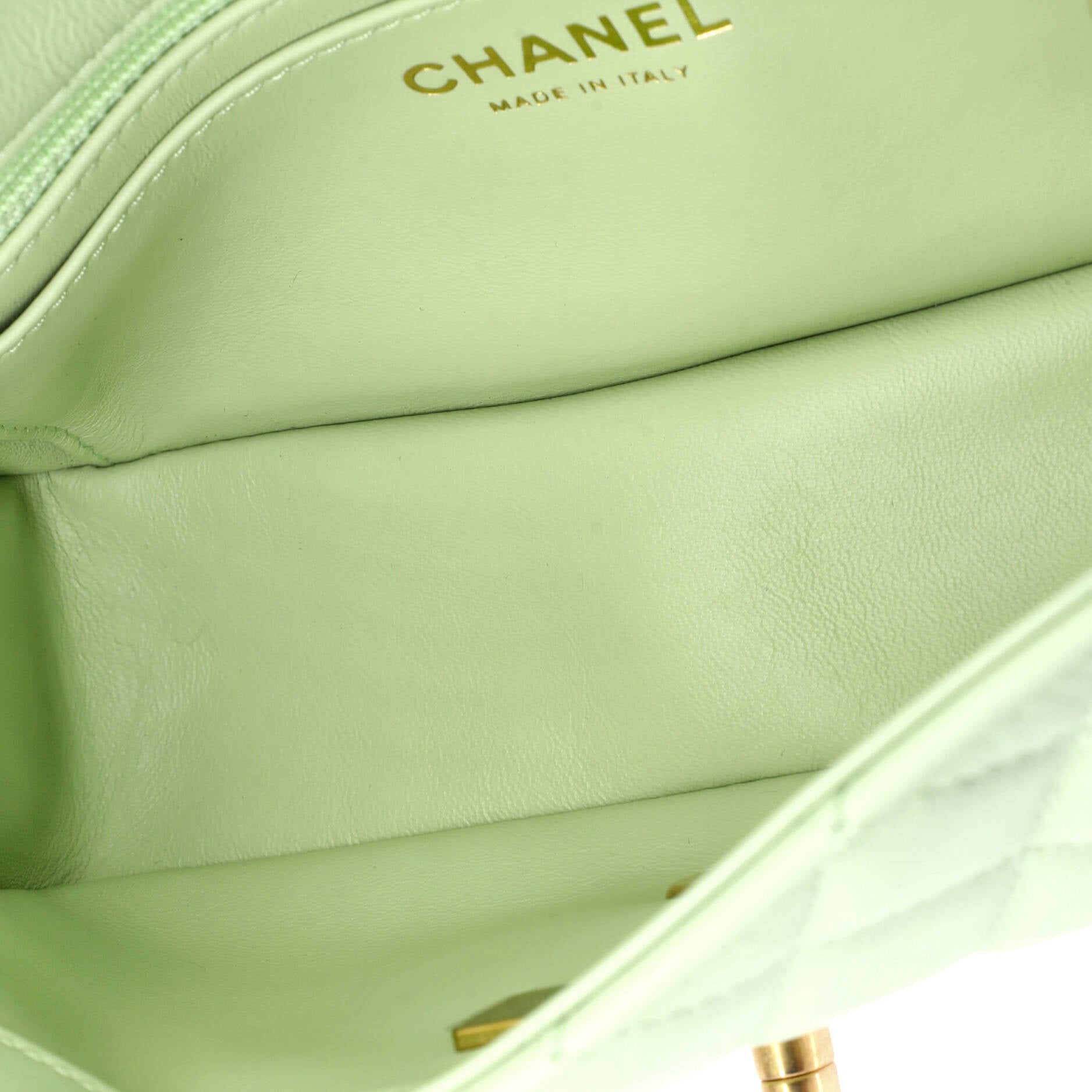 Pearl Crush Flap Bag Quilted Lambskin Mini