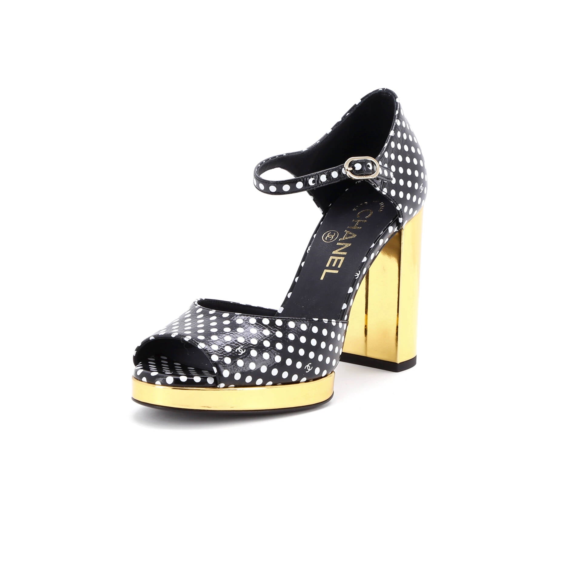Women's Ankle Strap Platform Sandals Printed Leather