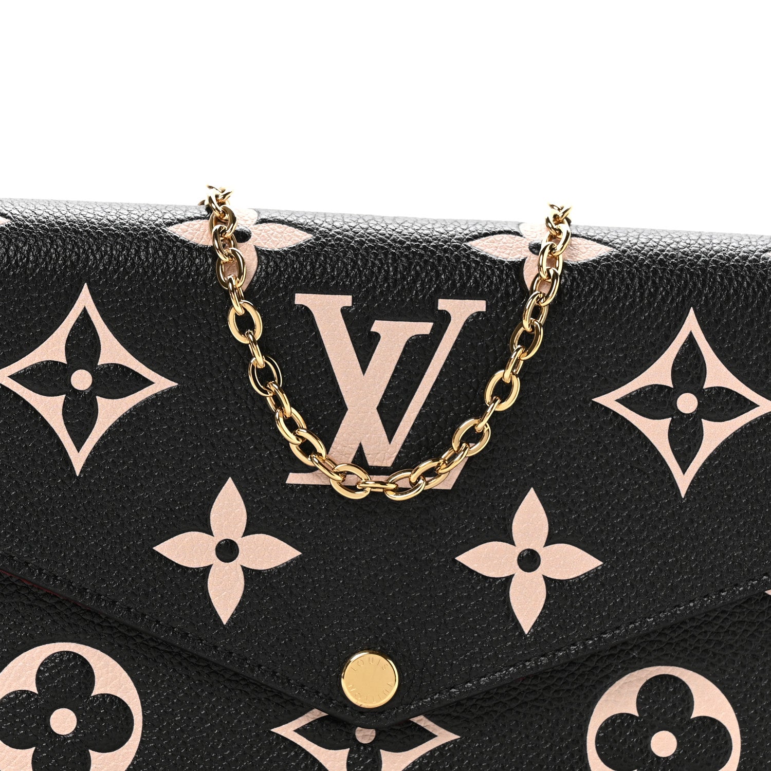 Empreinte Monogram Giant Felicie Pochette Black Beige