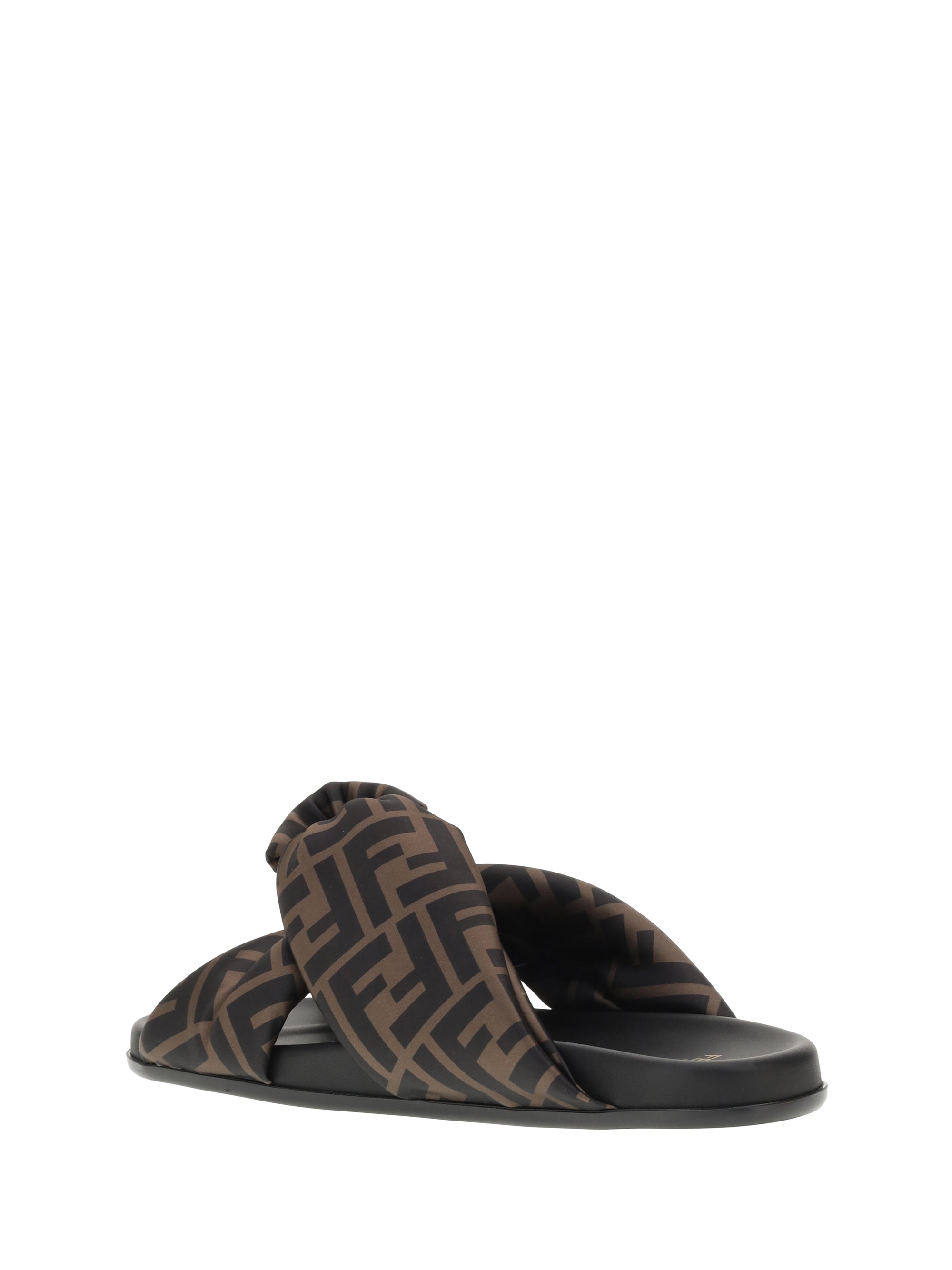 satin slide sandals