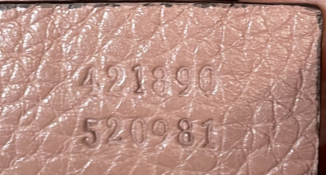 GG Marmont Top Handle Bag Leather Small