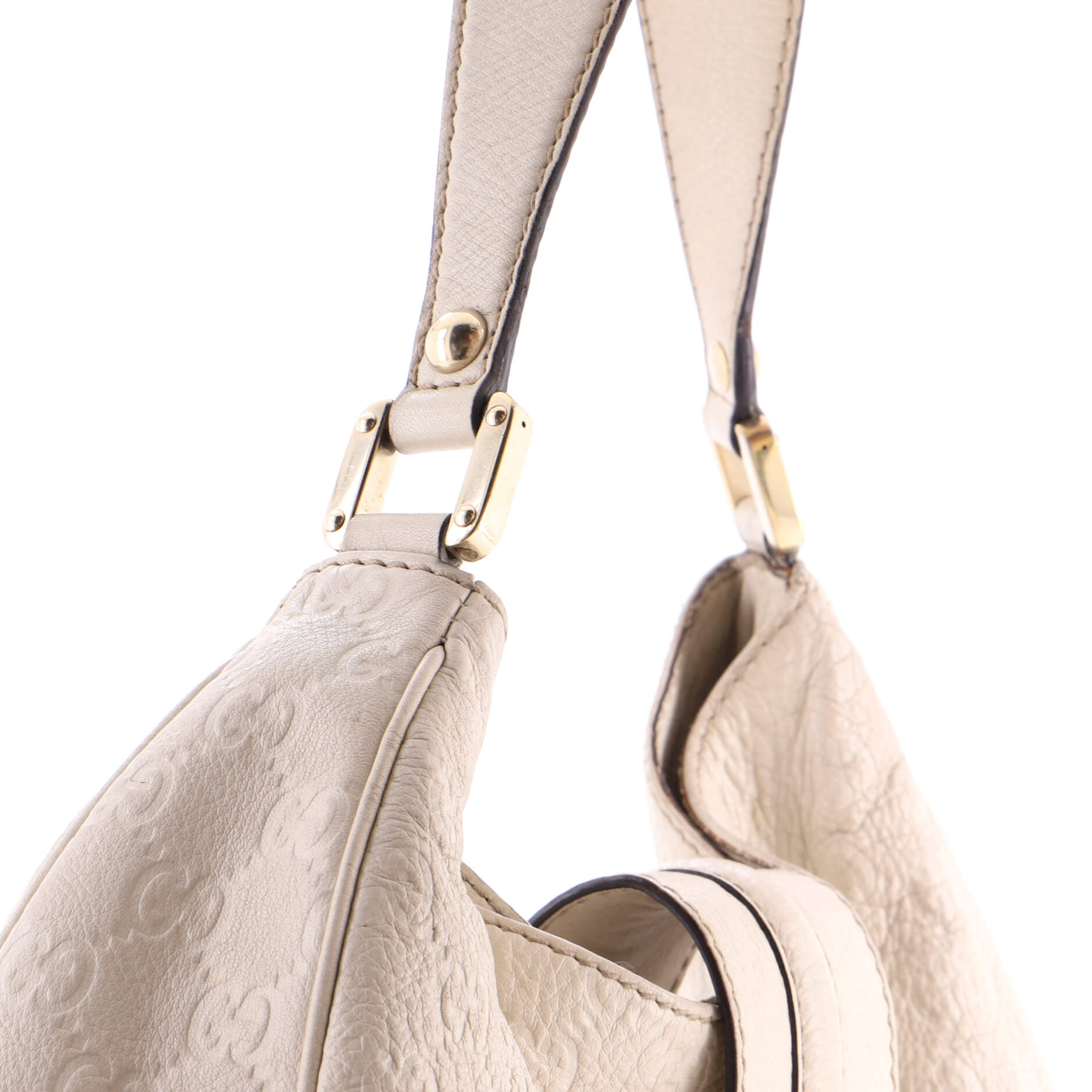 New Ladies Web Hobo Guccissima Leather Medium