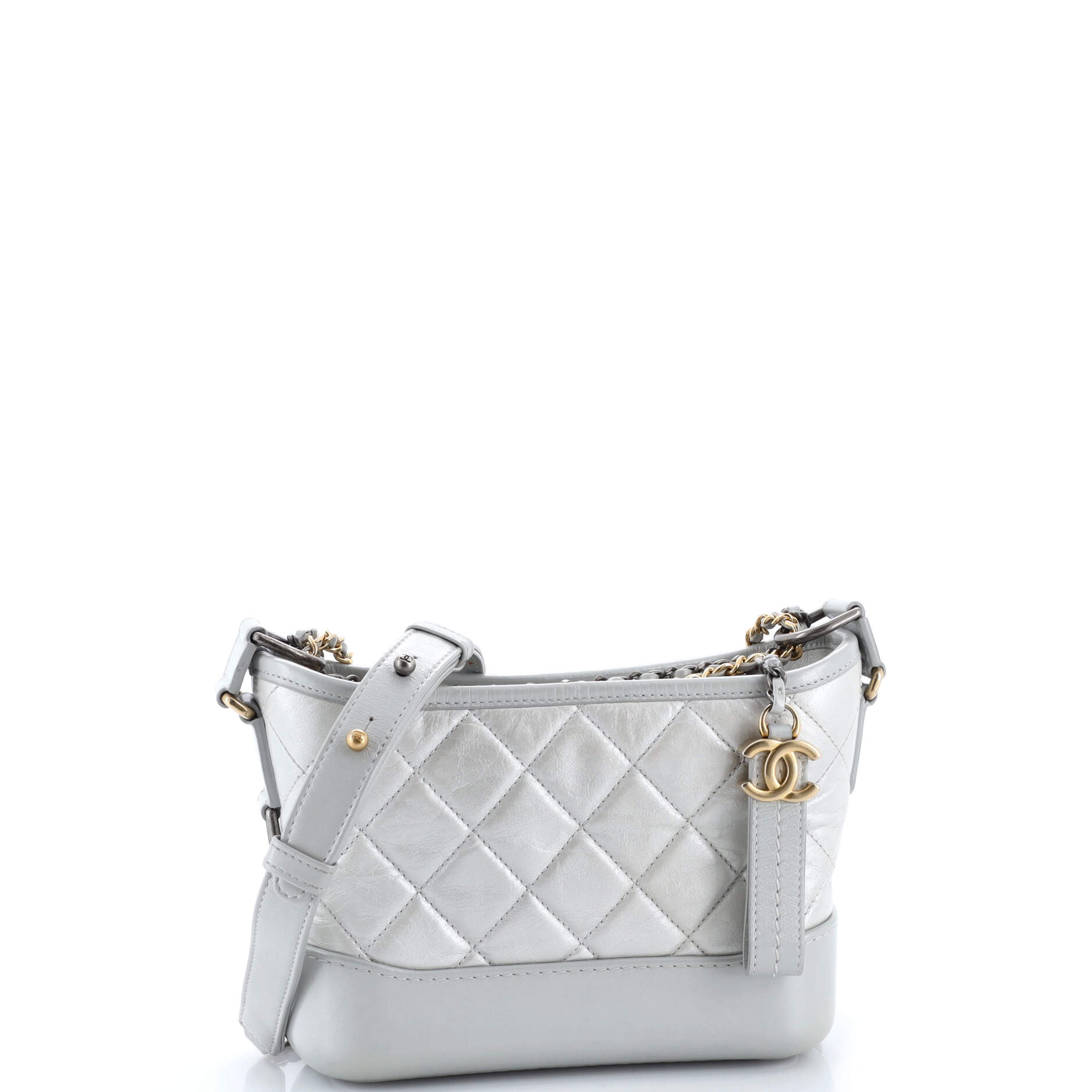 Gabrielle Hobo Quilted Aged Calfskin Small