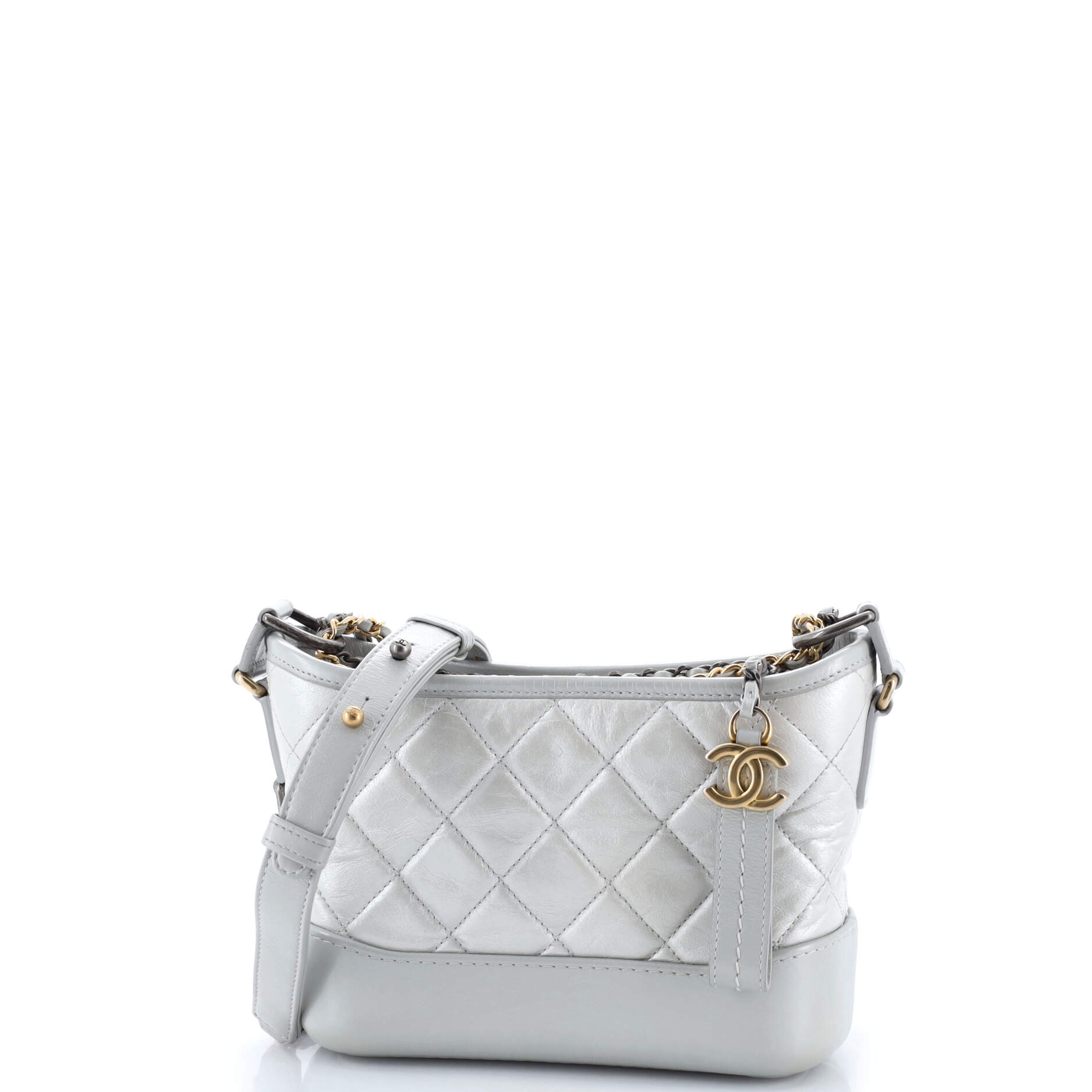 Gabrielle Hobo Quilted Aged Calfskin Small