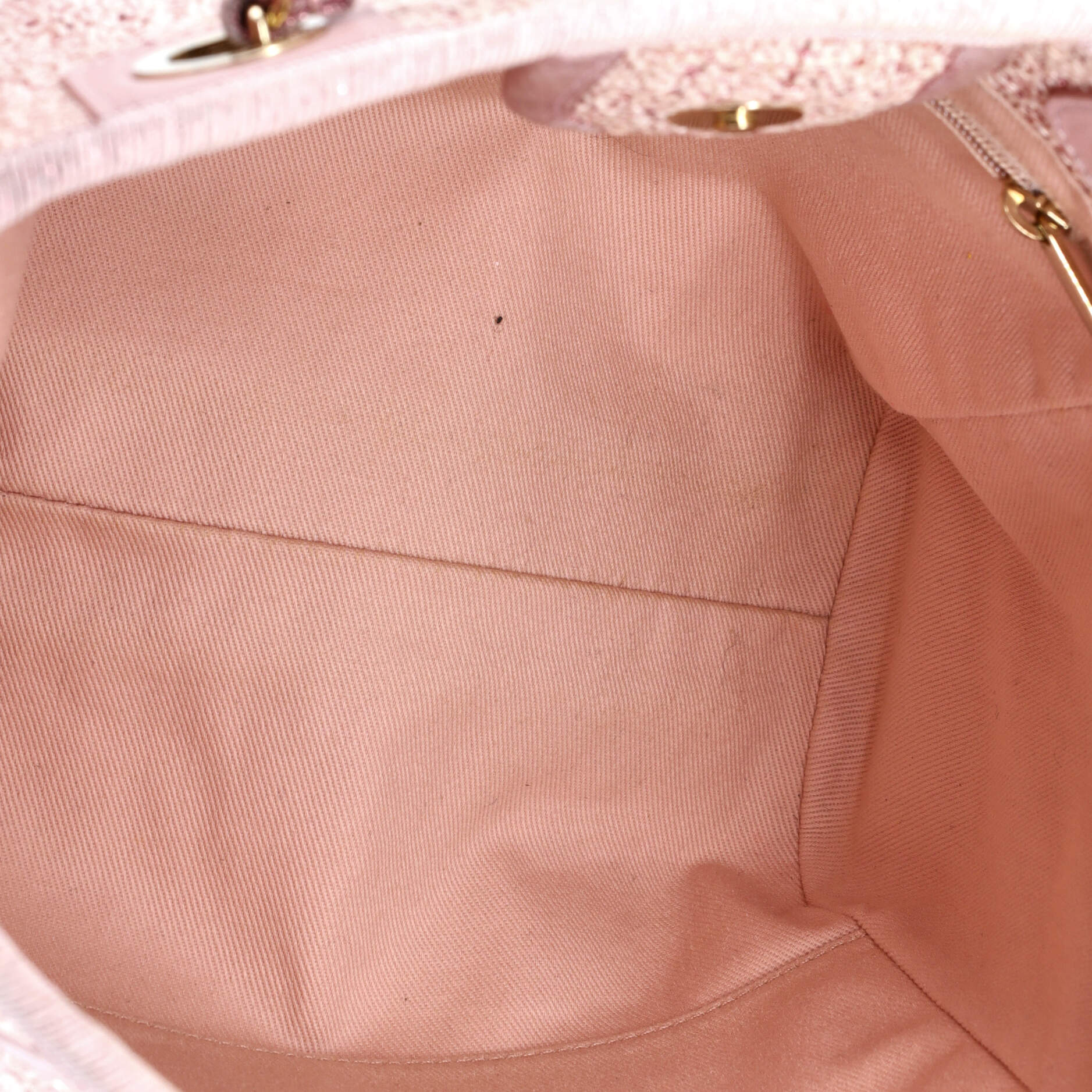 North South Deauville Tote Raffia with Glitter Detail Small