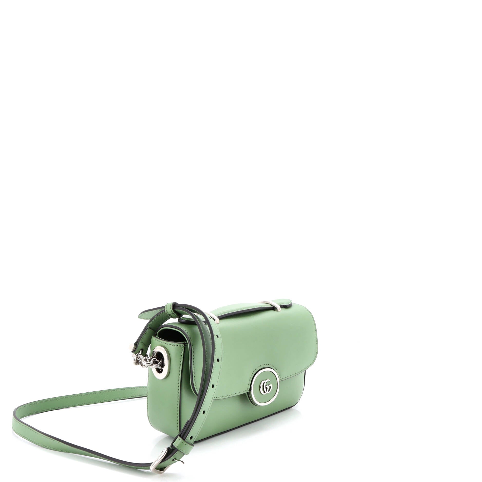 Petite GG Flap Shoulder Bag Leather Small