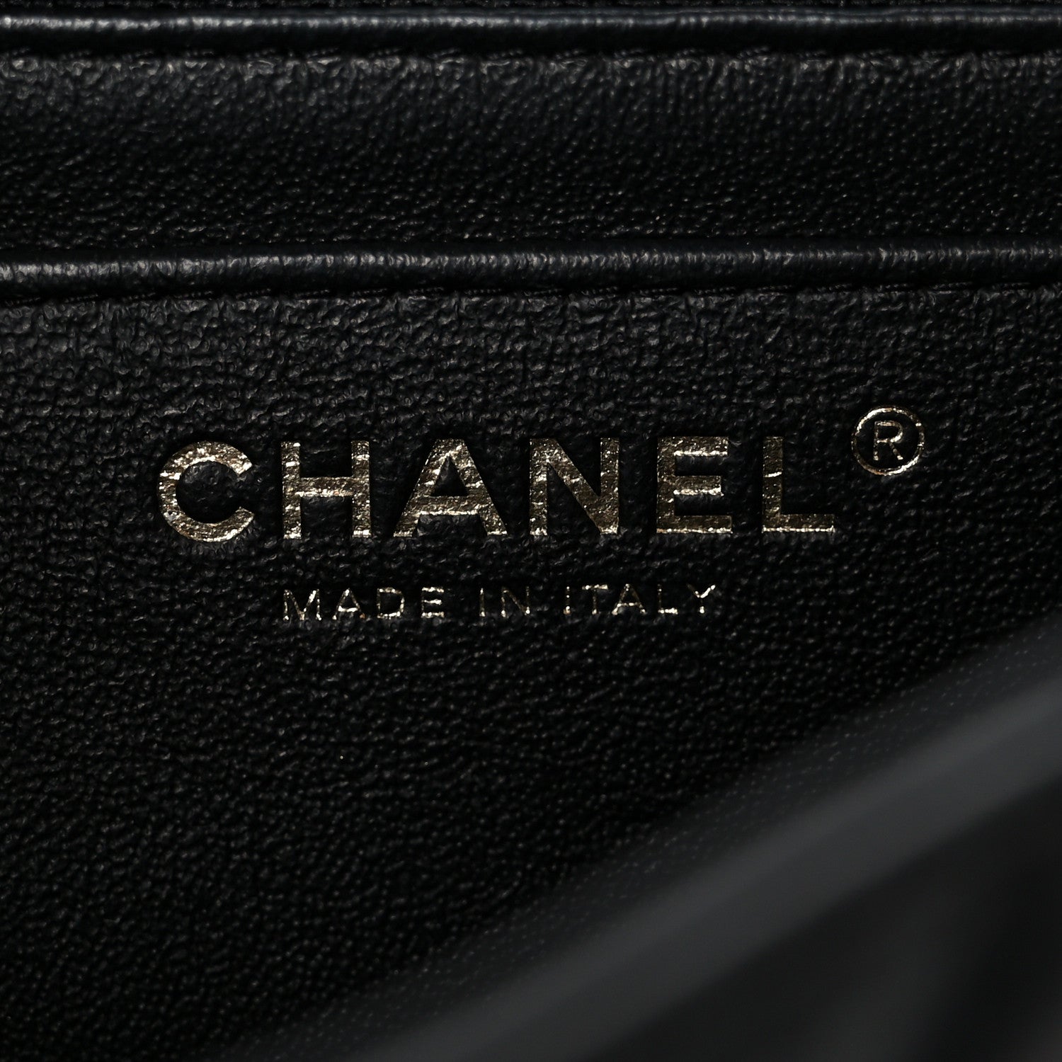 Lambskin Quilted Mini Rectangular Flap Black